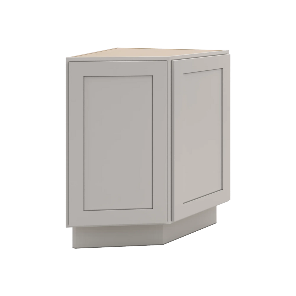 CNC Luxor 5-Piece Misty Grey 24" W Base End Cabinet