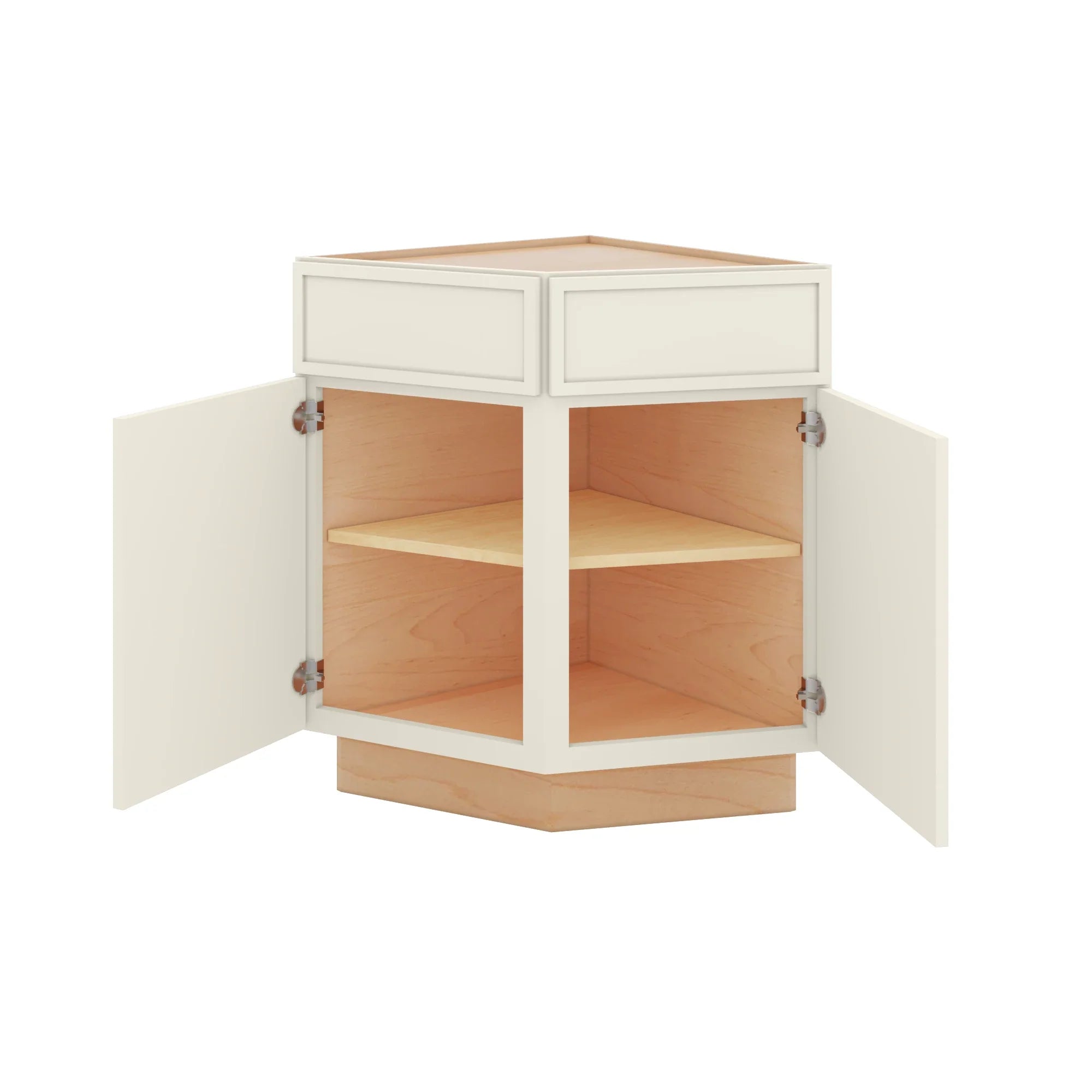 Modernform Cabinet Slim Dove White 24" W X 34 1/2" H X 24" D Base End Corner Cabinet