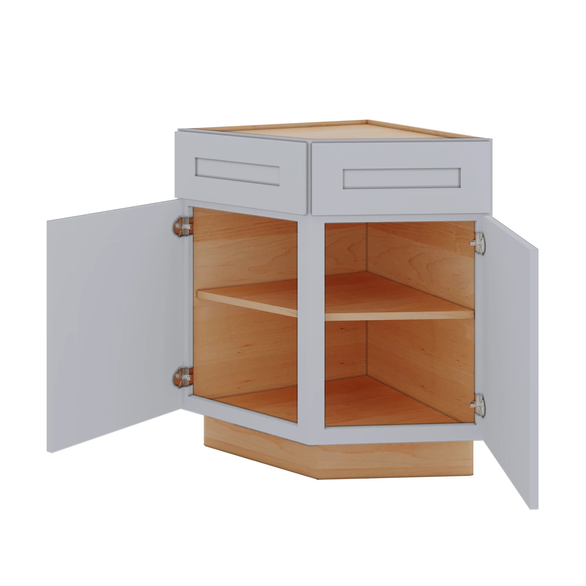 Modernform Cabinet Grey Shaker 24" W X 34 1/2" H X 24" D Base End Corner Cabinet