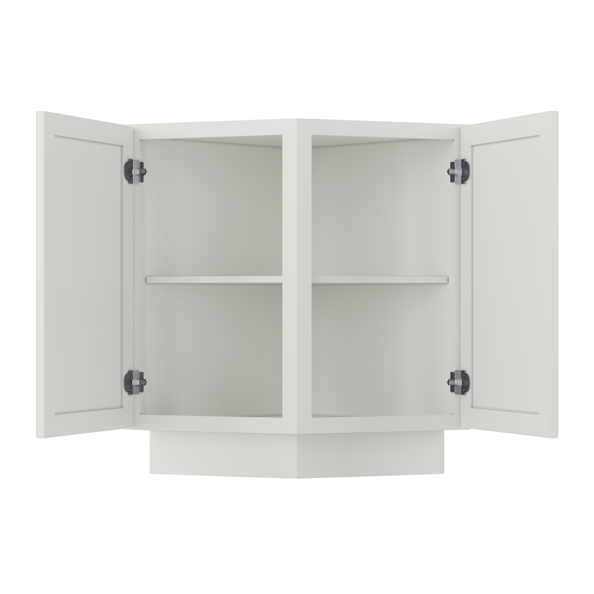 Base End Kitchen Cabinet BECF24 Milan Pearl 24 in. width 34.5 in. height 24 in. depth