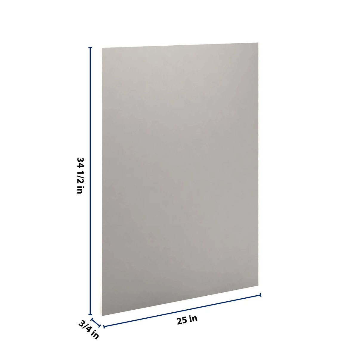 cnc luxor misty grey 3 4 w x 34 1 2 h x 24 d base end panel