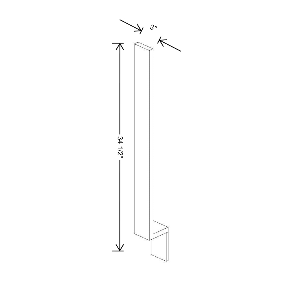 Cubitac Prestige Dover Latte 3"W Base Filler