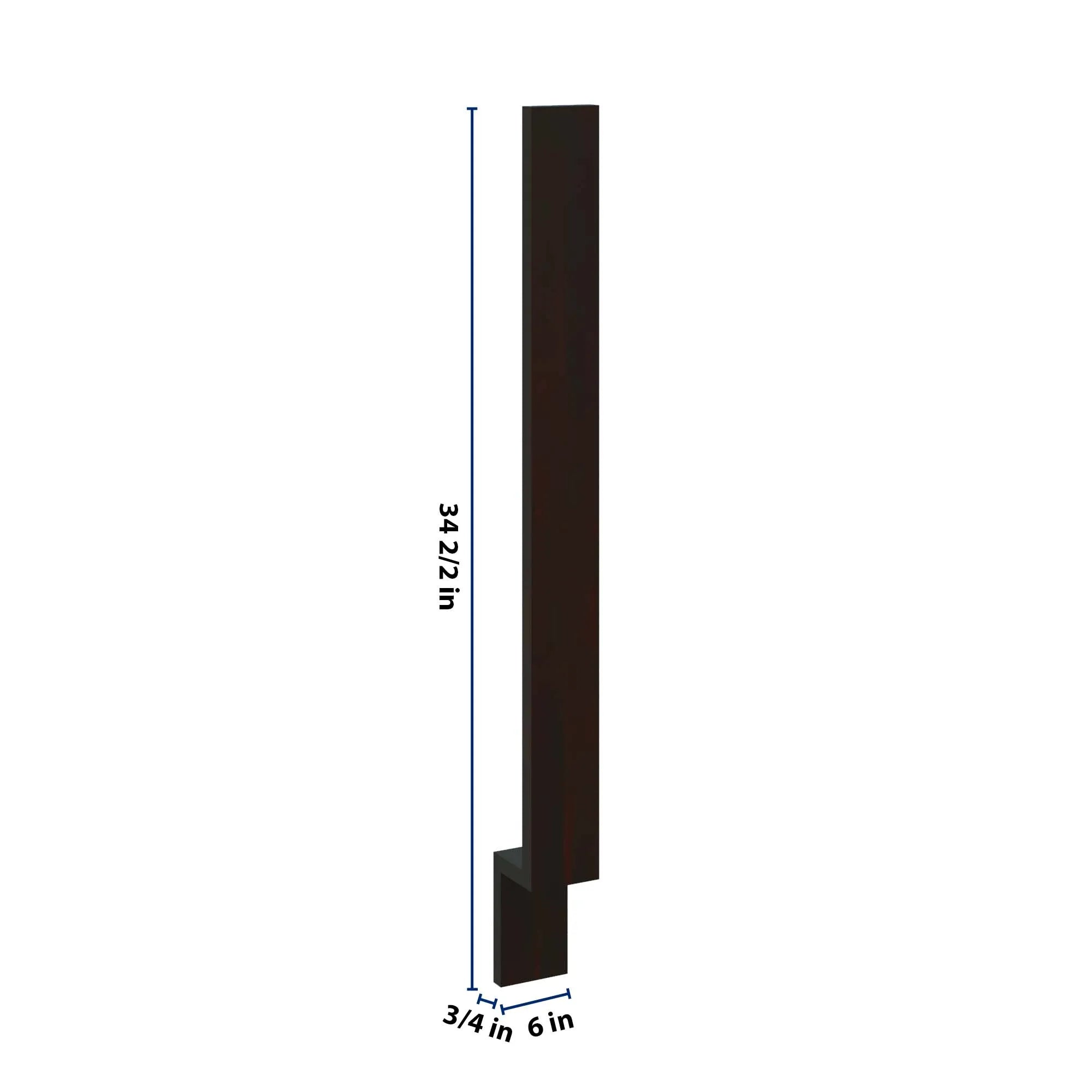 J&K Espresso K8 Base Filler 3" W x 34 1/2" H