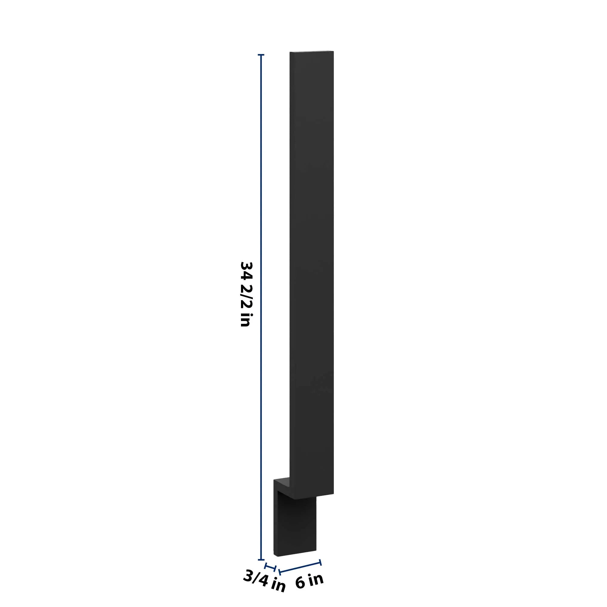 J&K Charcoal E2 Base Filler 3" W x 34 1/2" H