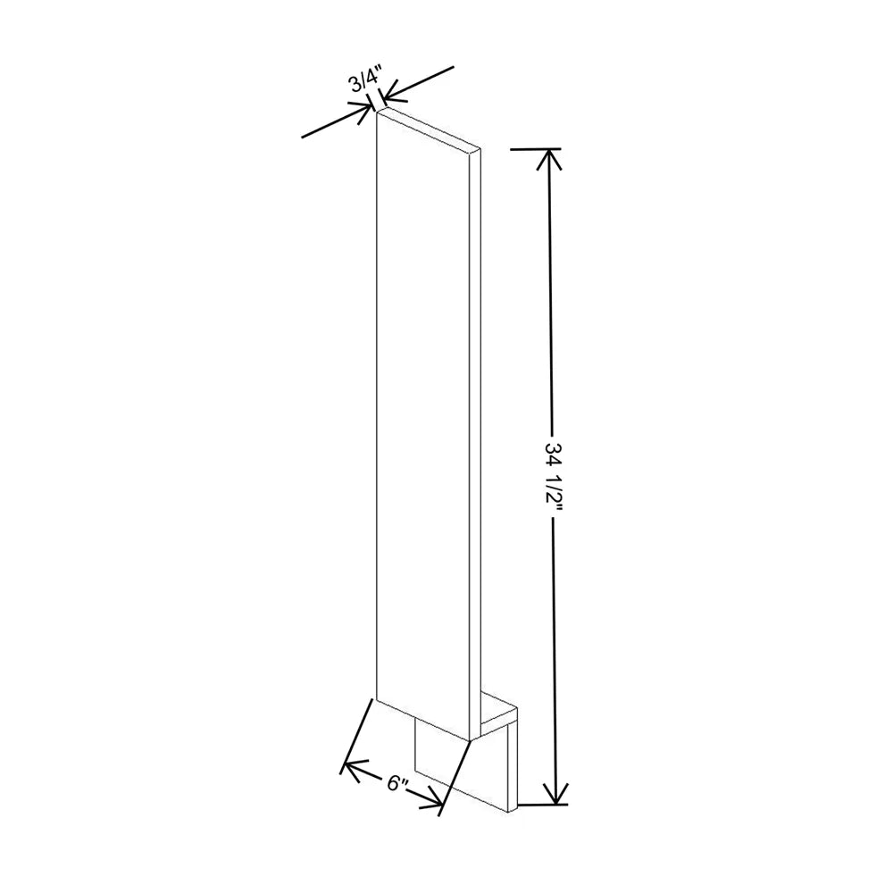 J&K Java Coffee S1 Base Filler 6" W x 34 1/2" H