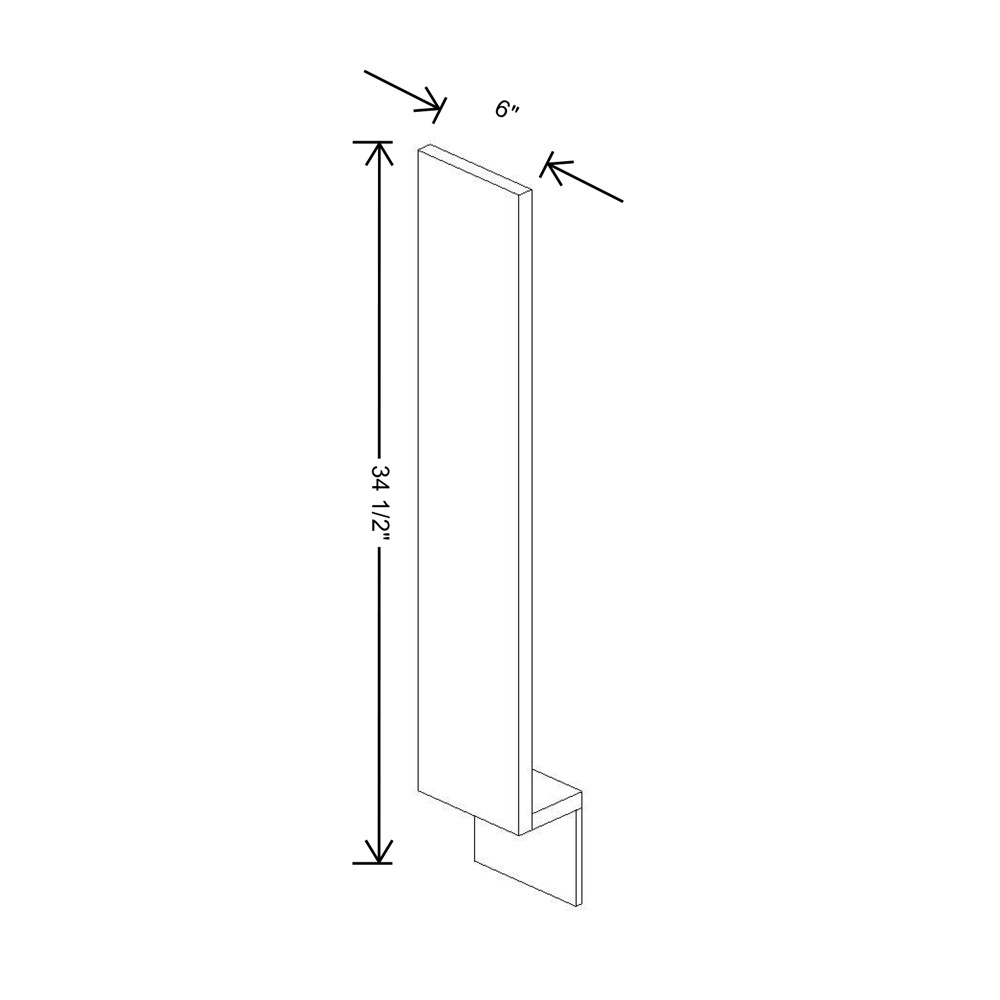 Cubitac Prestige Newport Latte 6"W Base Filler