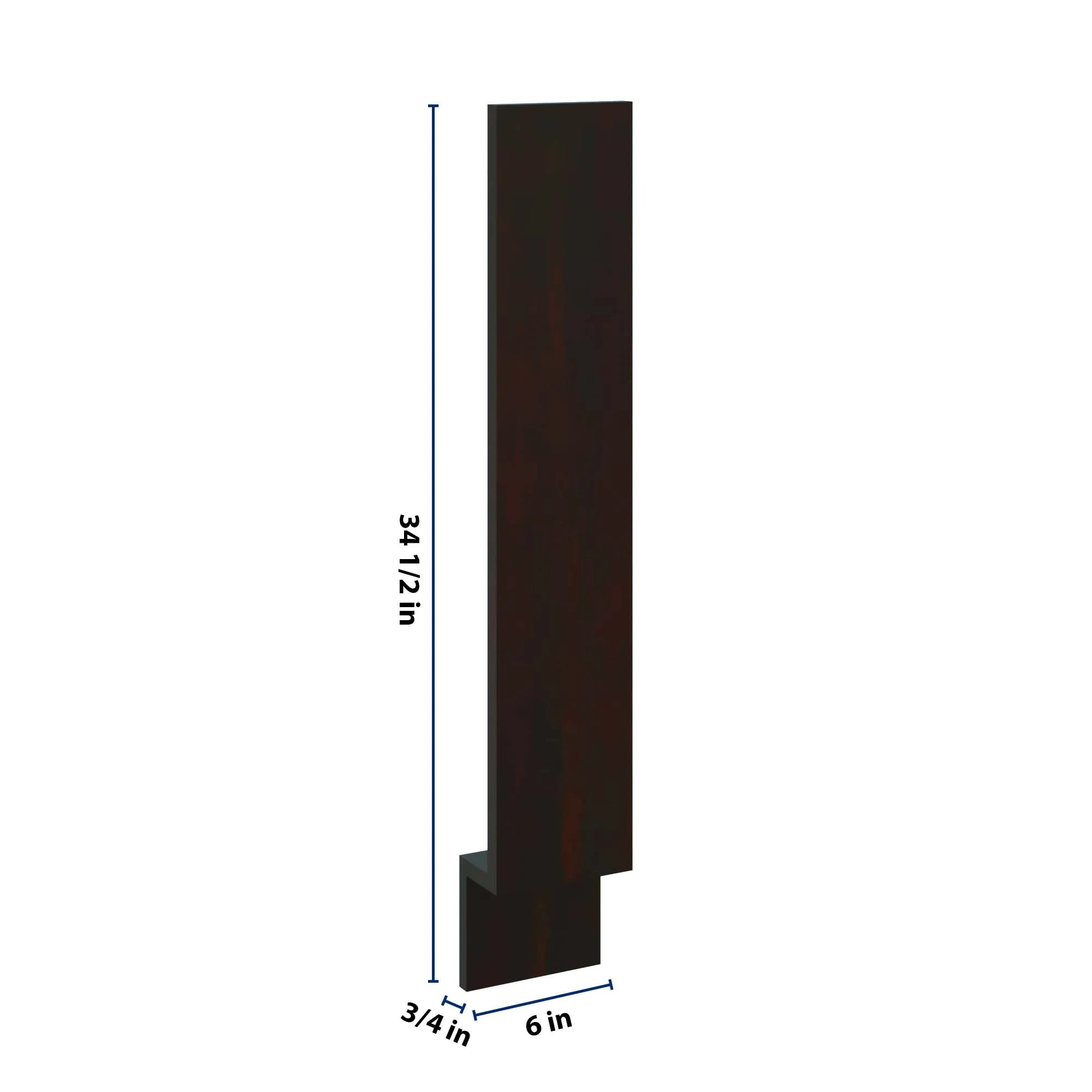 J&K Espresso K8 Base Filler 6" W x 34 1/2" H
