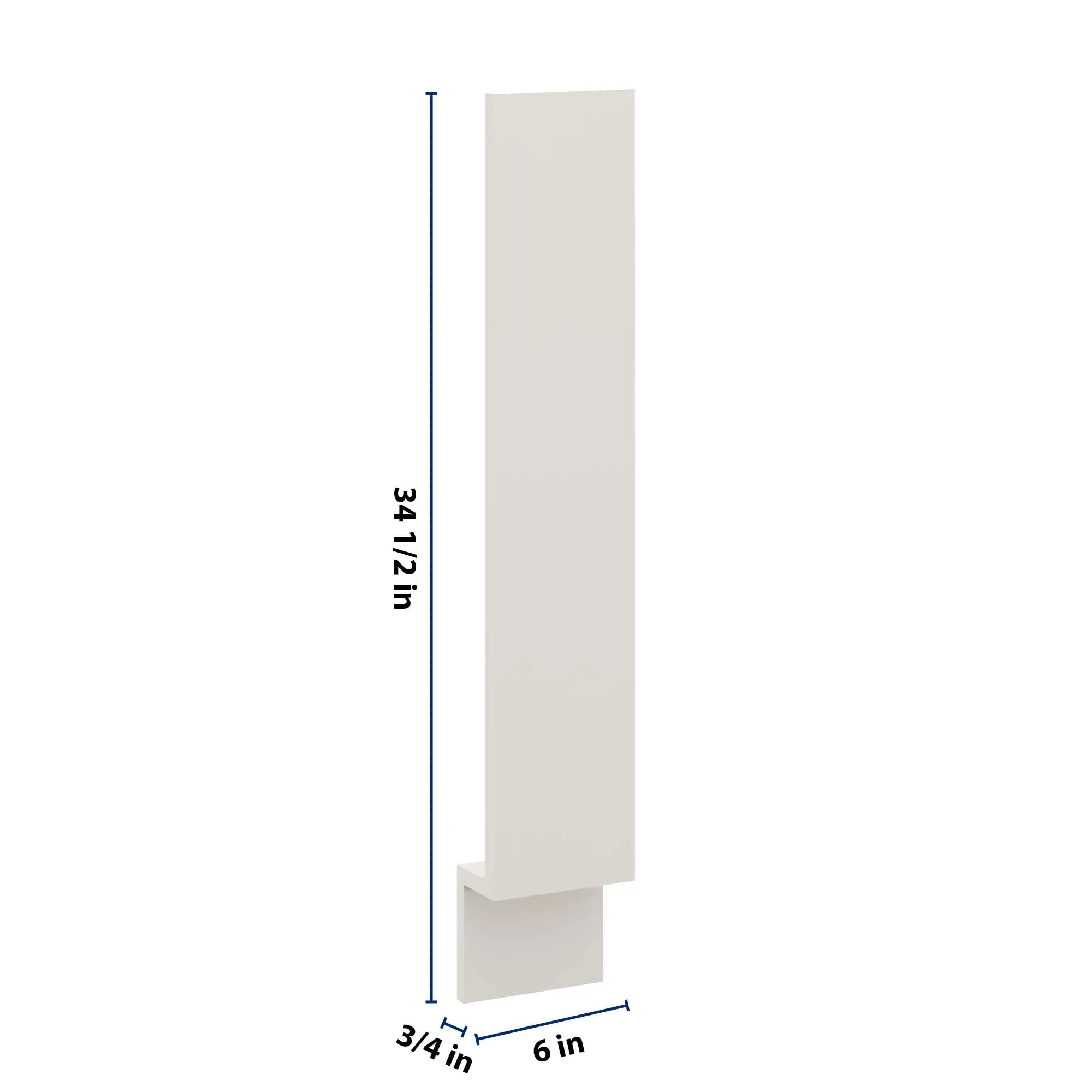 J&K Dove E1 Base Filler 6" W x 34 1/2" H