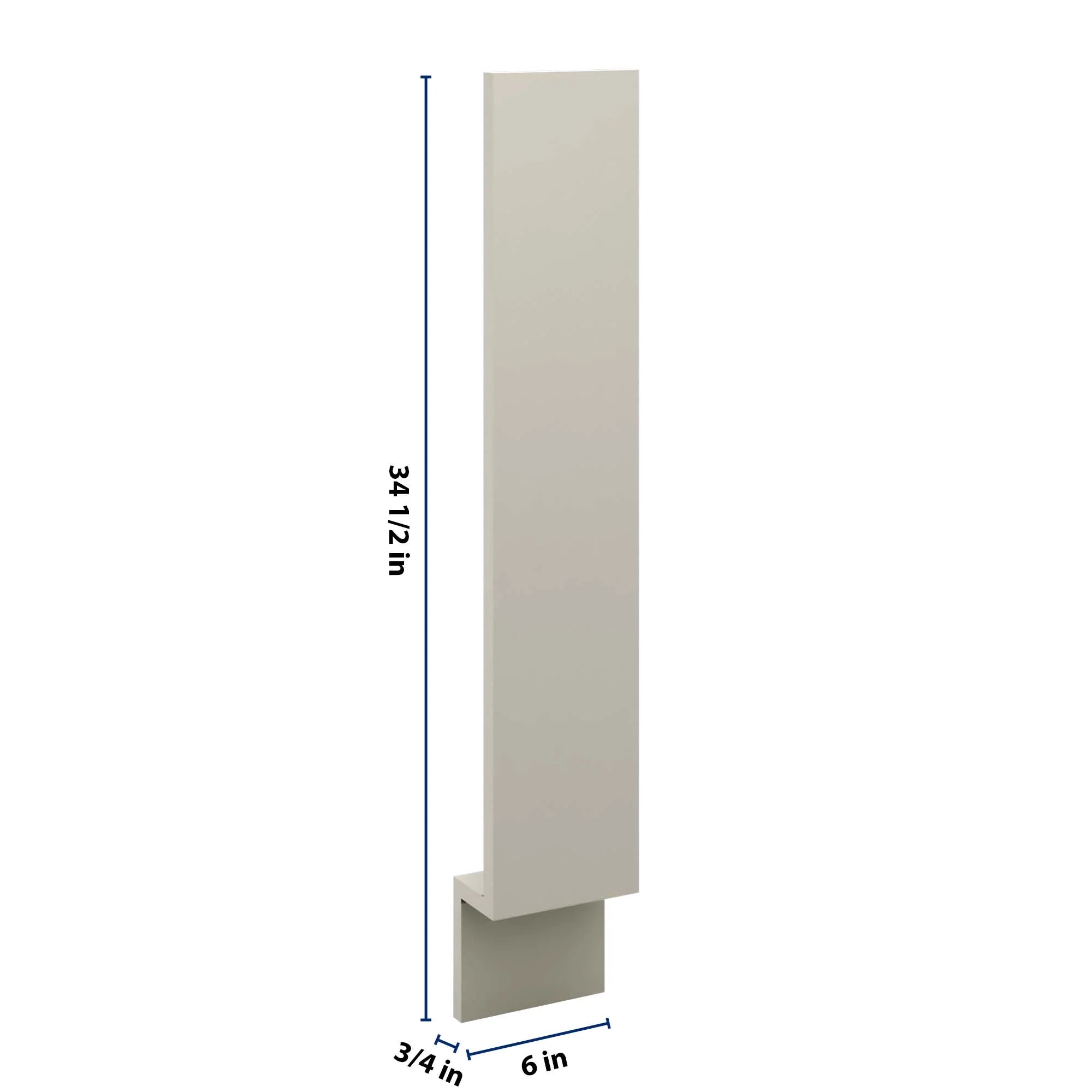 J&K Pebble B6 Base Filler 6" W x 34 1/2" H