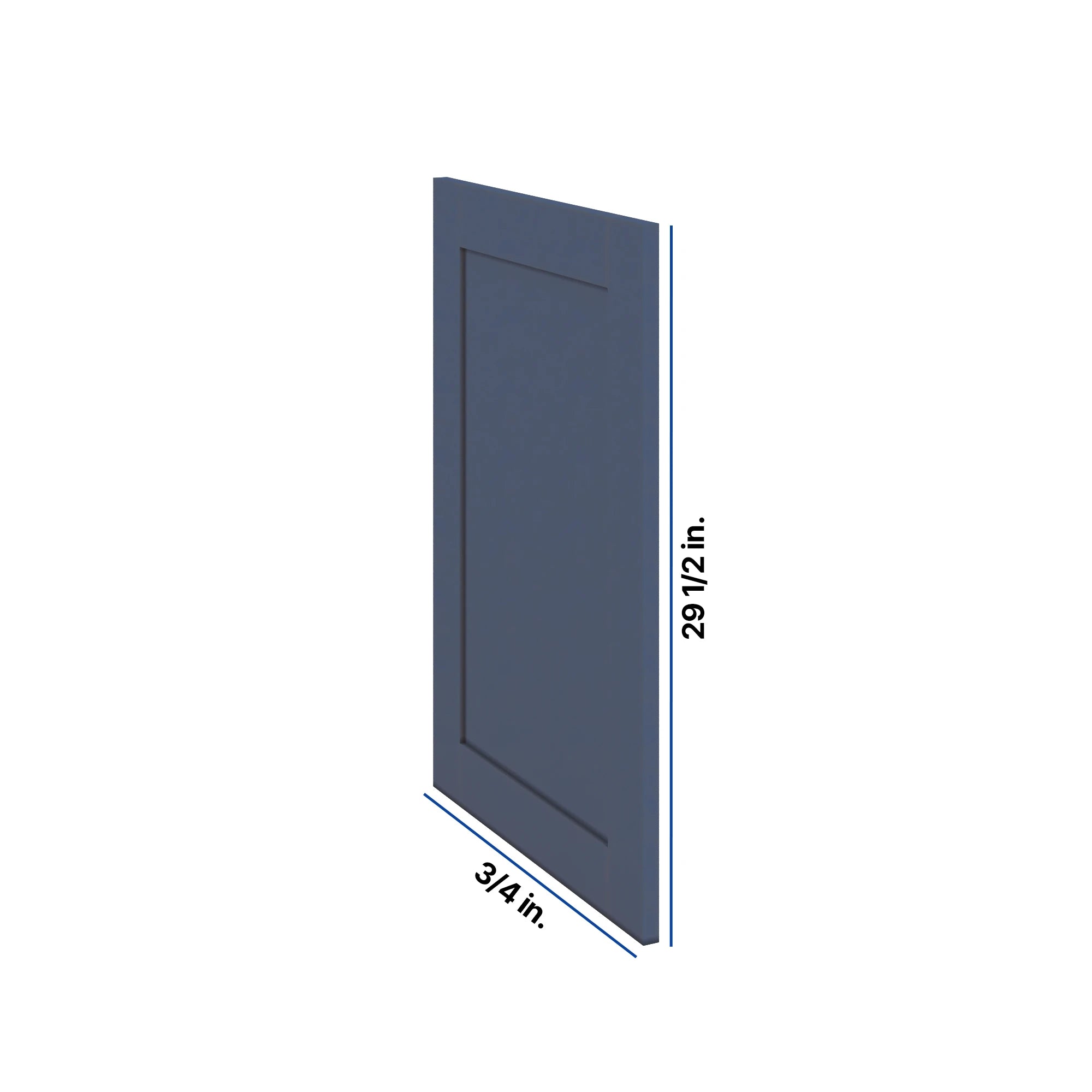 Modernform Cabinet Signature Blue 3/4" W X 29 1/2" X 20 1/2" D Base Decorative Panel