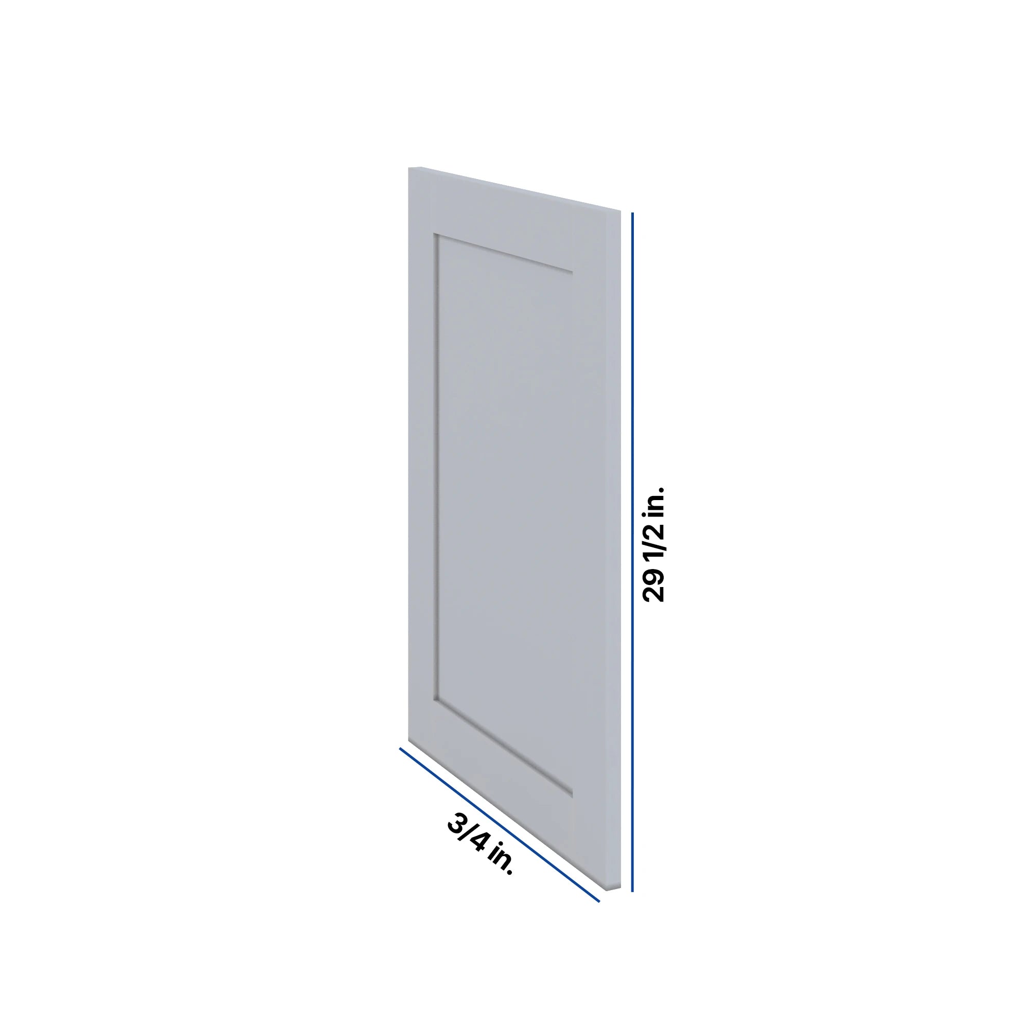 Modernform Cabinet Grey Shaker 3/4" W X 29 1/2" X 20 1/2" D Base Decorative Panel