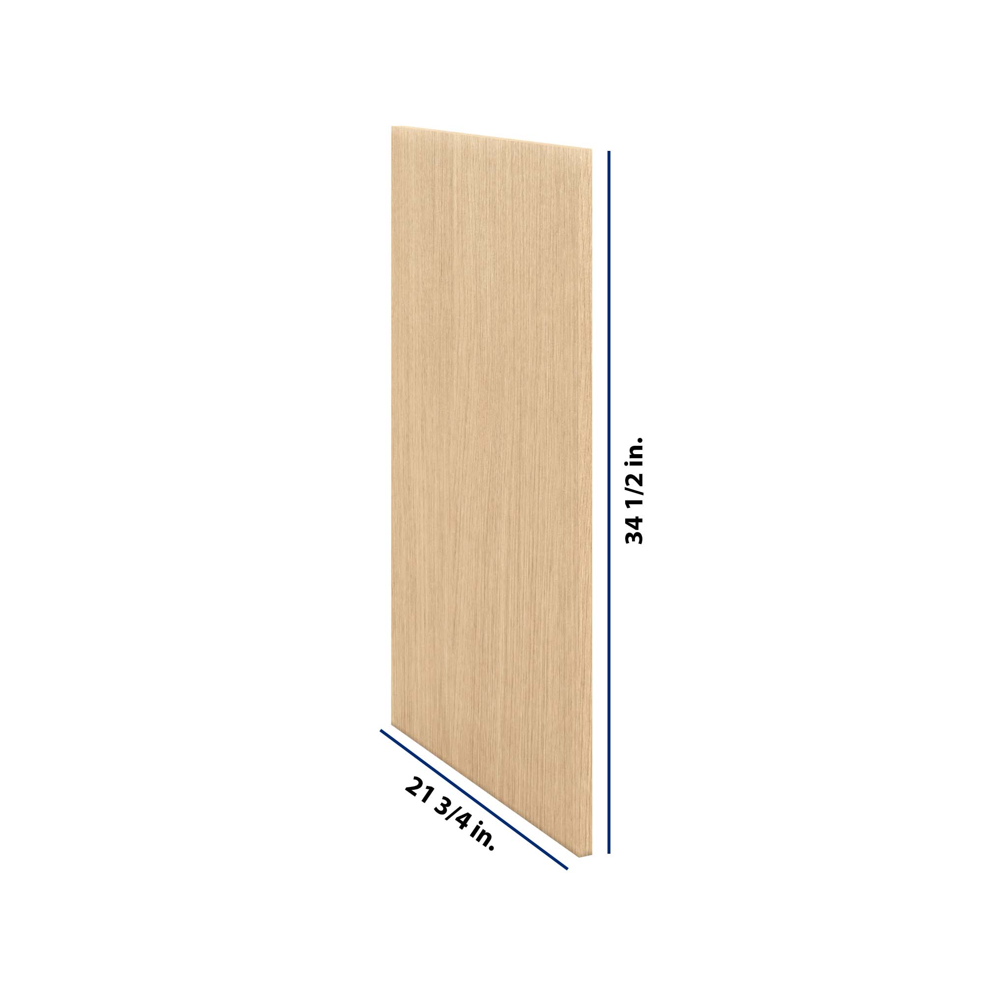 Modernform Cabinet Natural Oak 3/4" W X 34 1/2" H 21 3/4" D Base End Panel