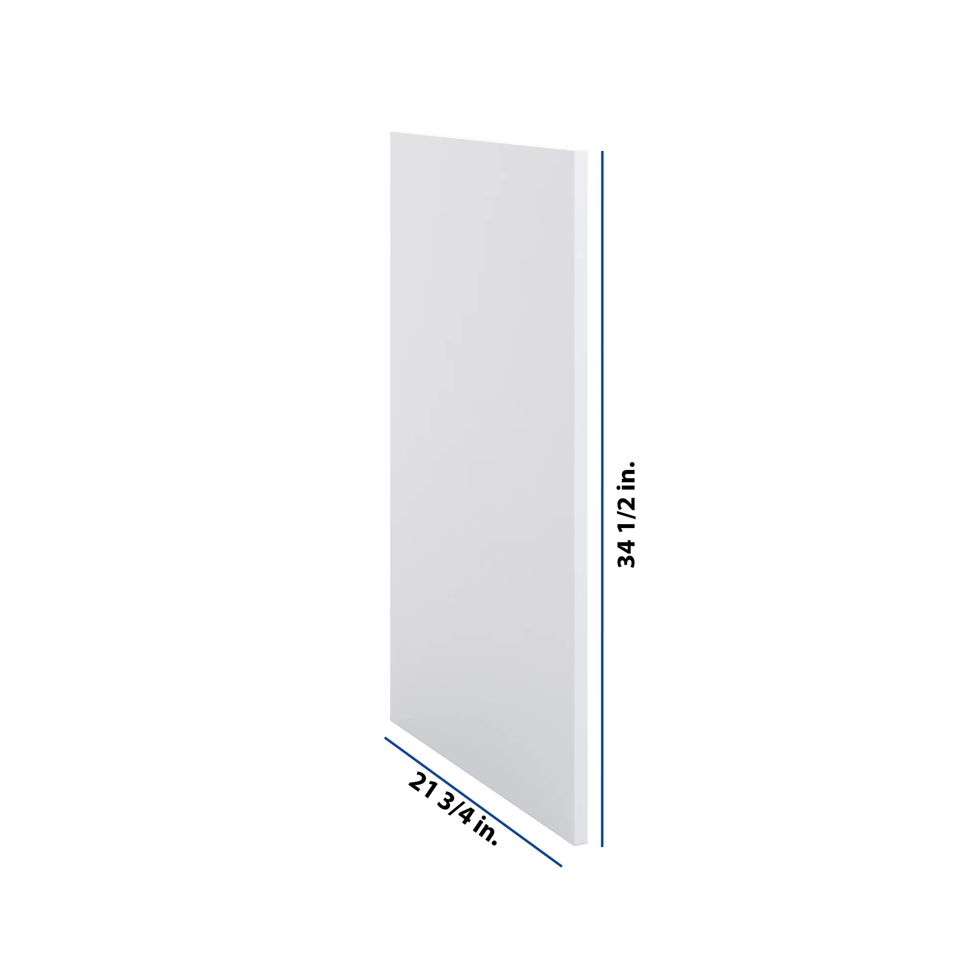 Modernform Cabinet Matte White 3/4" W X 34 1/2" H 21 3/4" D Base End Panel