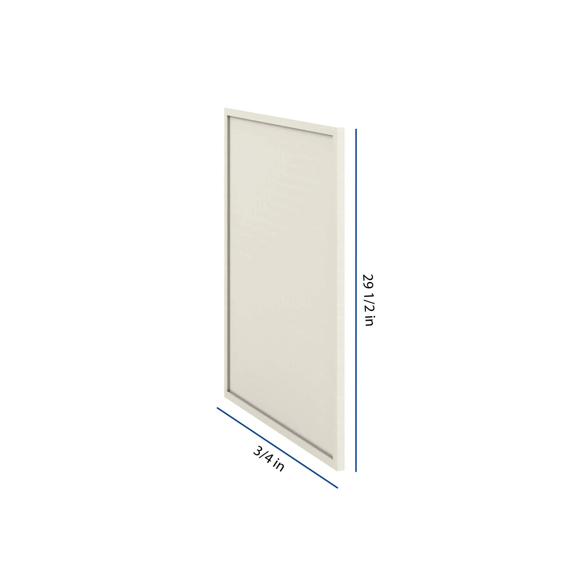 Modernform Cabinet Slim Dove White 3/4" W X 29 1/2" X 23 1/2" D Base Decorative Panel