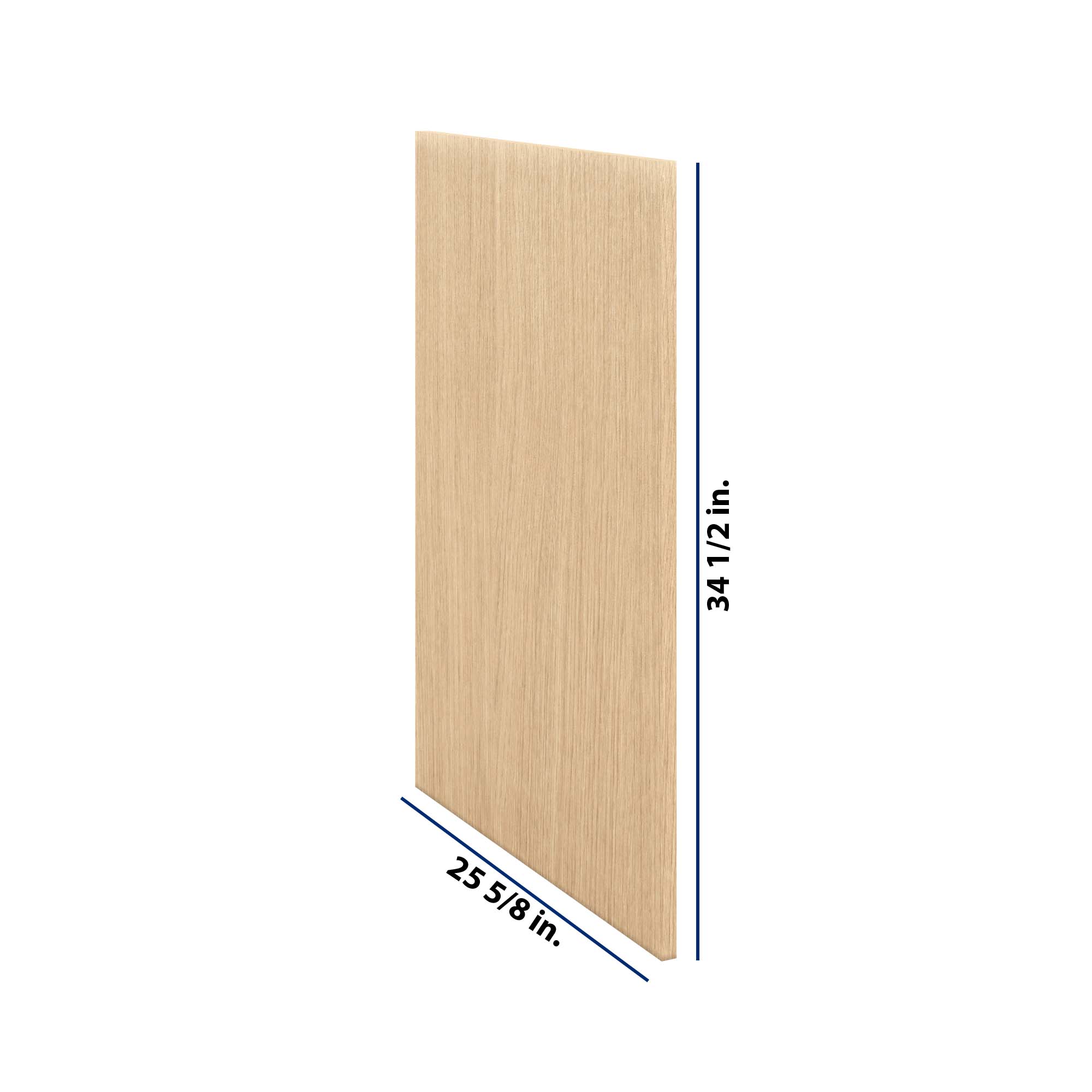 Modernform Cabinet Natural Oak 3/4" W X 34 1/2" H 25 5/8" D Base End Panel
