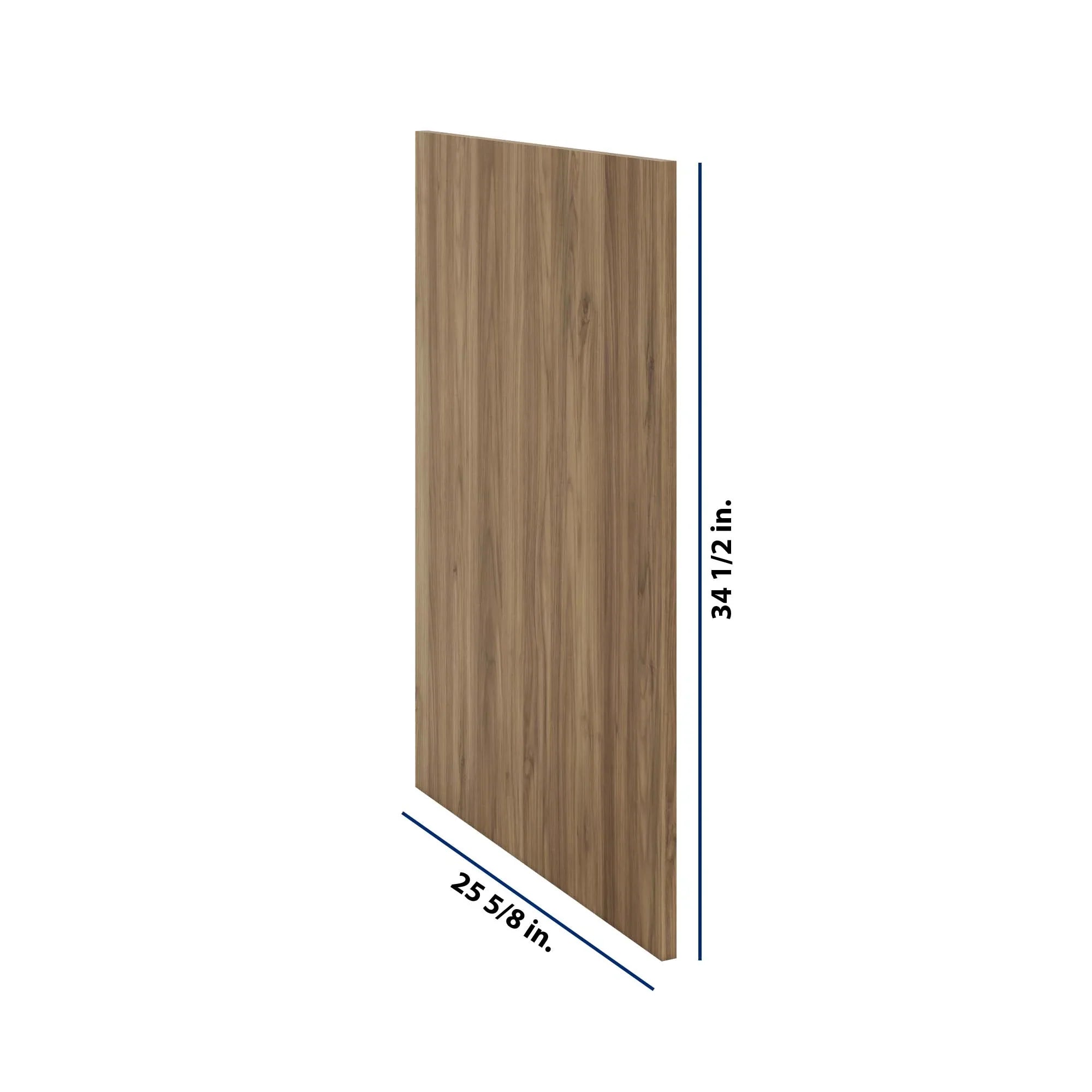 Modernform Cabinet Walnut 3/4" W X 34 1/2" H 25 5/8" D Base End Panel