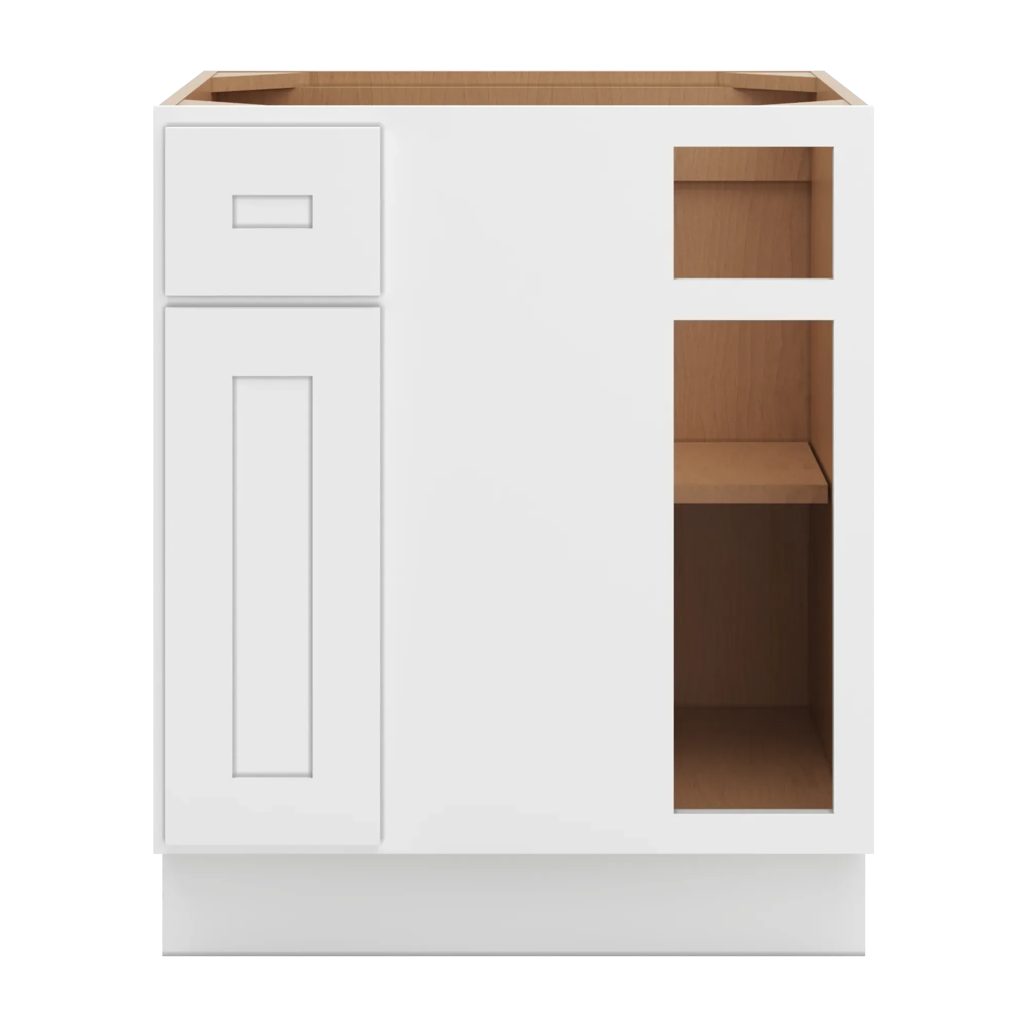 cnc luxor 5 piece white 36 to 39 w x 32 1 2 h blind base cabinet