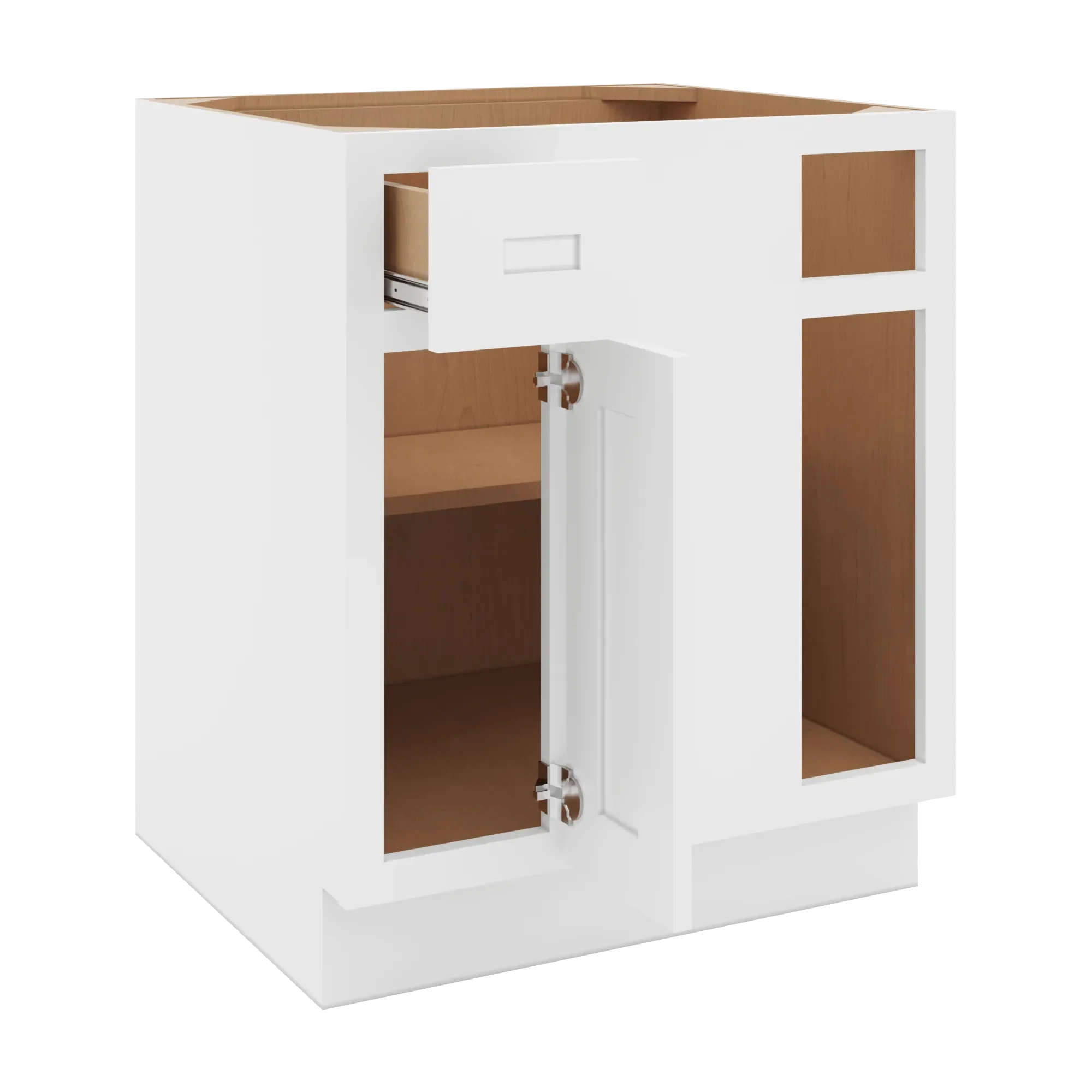 cnc luxor 5 piece white 36 to 39 w x 32 1 2 h blind base cabinet