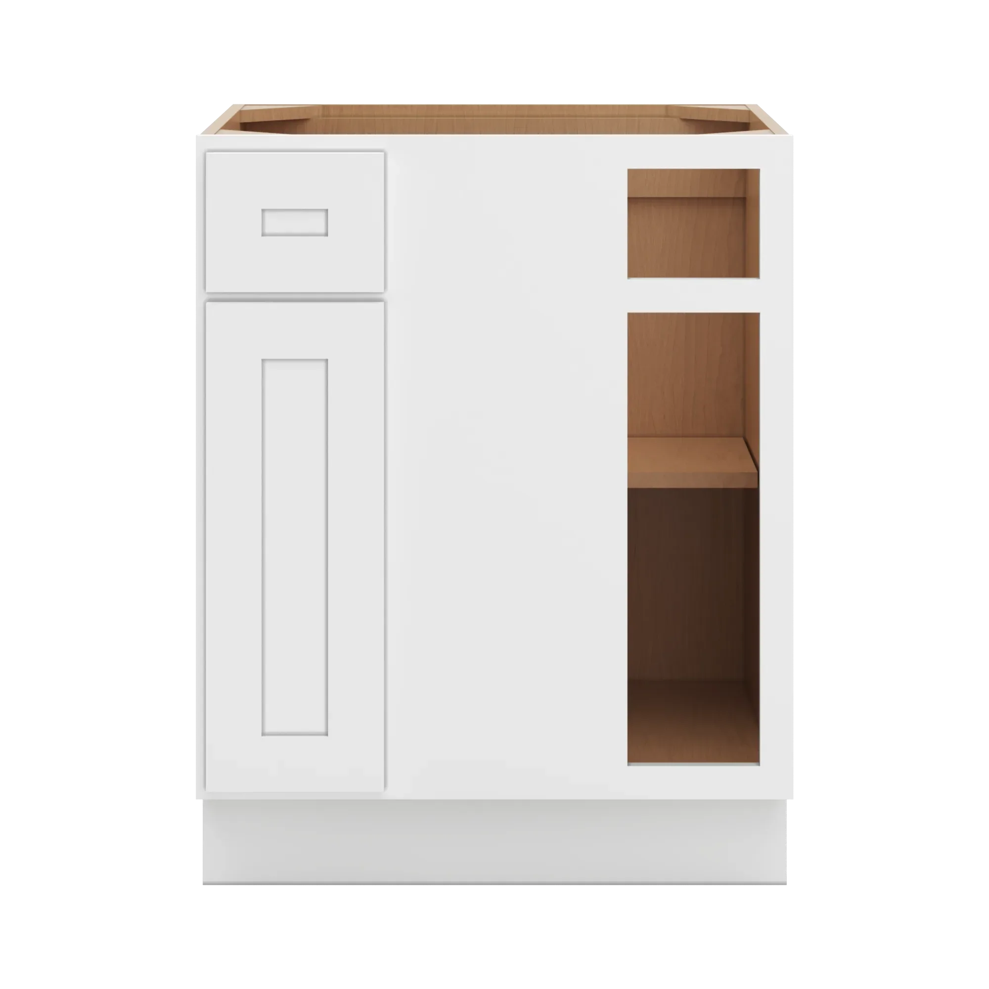 cnc luxor 5 piece white 36 to 39 w x 34 1 2 h blind base cabinet