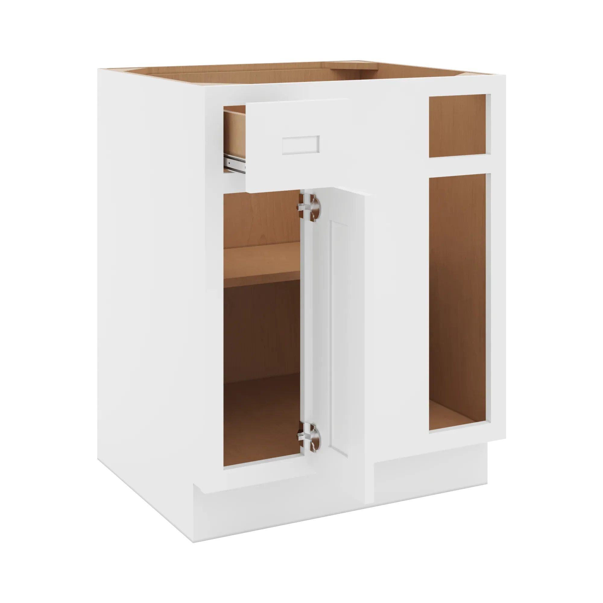 cnc luxor 5 piece white 36 to 39 w x 34 1 2 h blind base cabinet