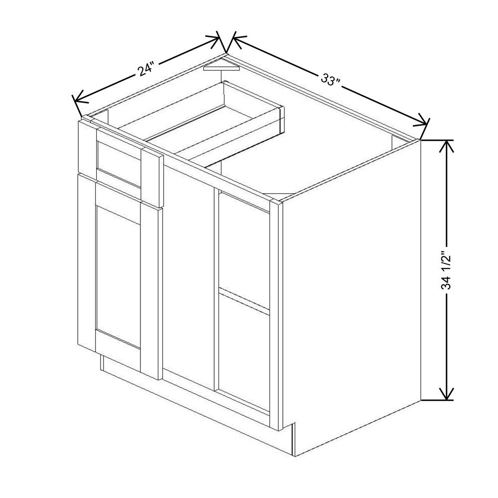 Fabuwood Allure Imperio Dove Width 39/42"W Base Blind 