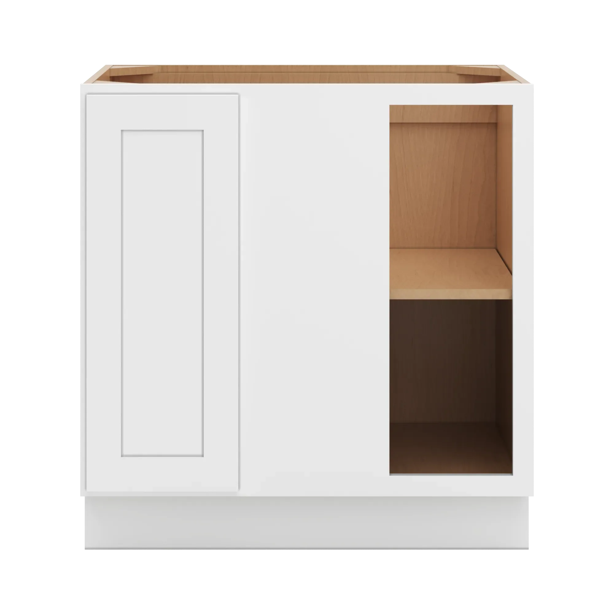 cnc luxor 5 piece white 39 to 42 w x 34 1 2 h full height blind base cabinet