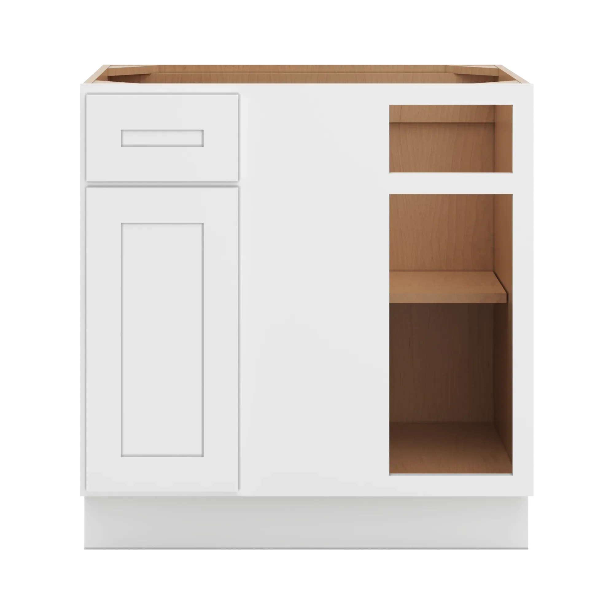 cnc luxor 5 piece white 39 to 42 w x 34 1 2 h blind base cabinet
