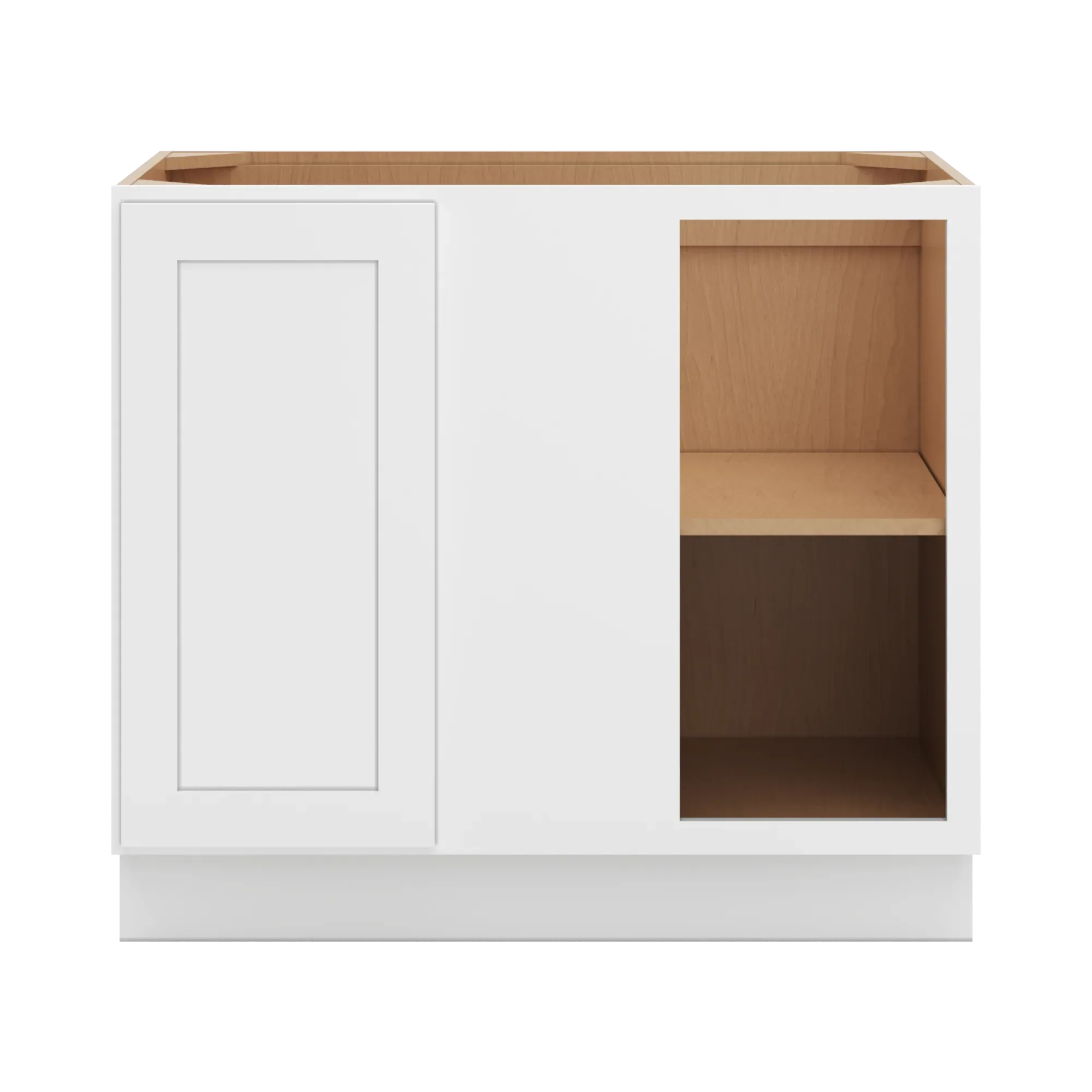 cnc luxor 5 piece white 42 to 45 w x 34 1 2 h full height blind base cabinet