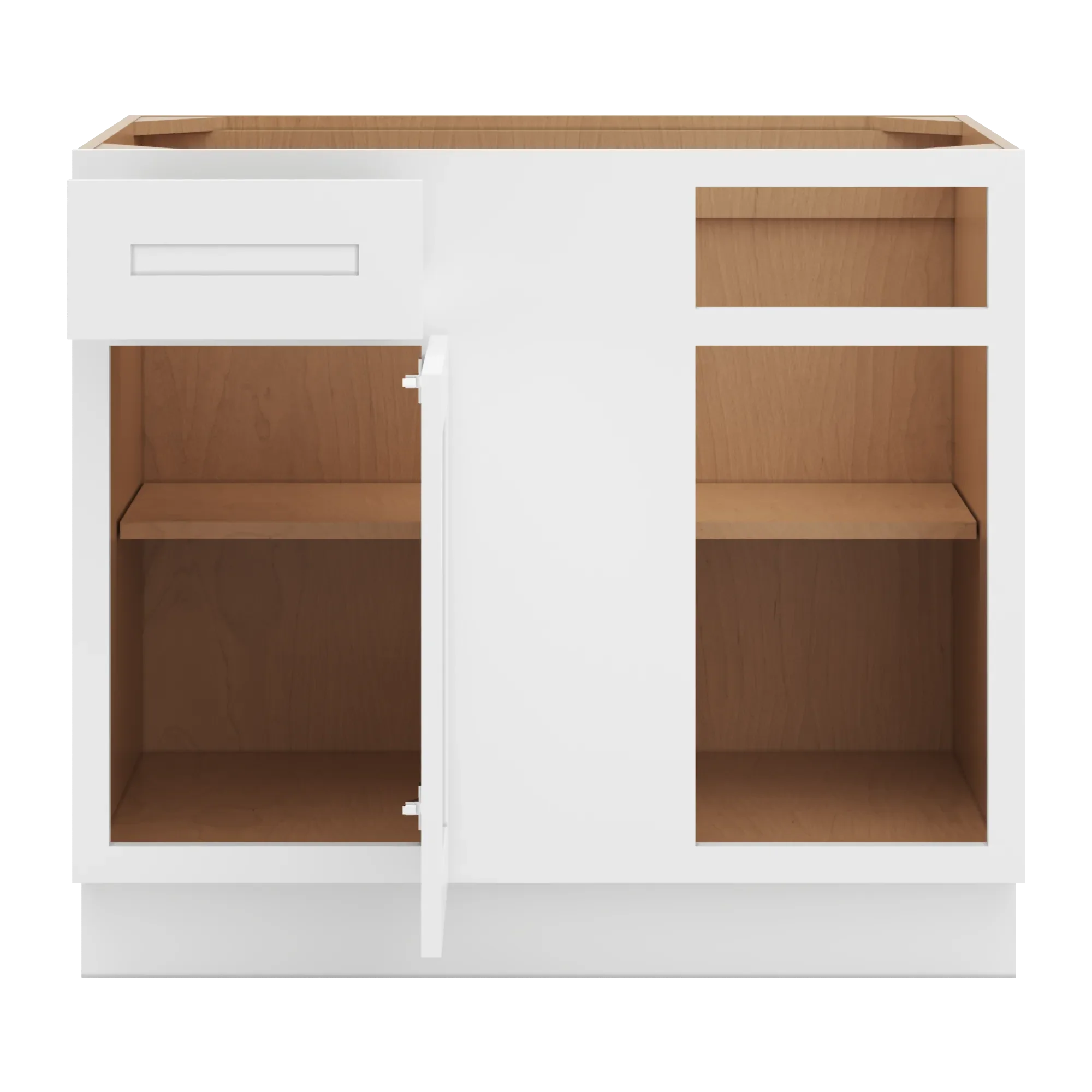 cnc luxor 5 piece white 42 to 45 w x 34 1 2 h blind base cabinet