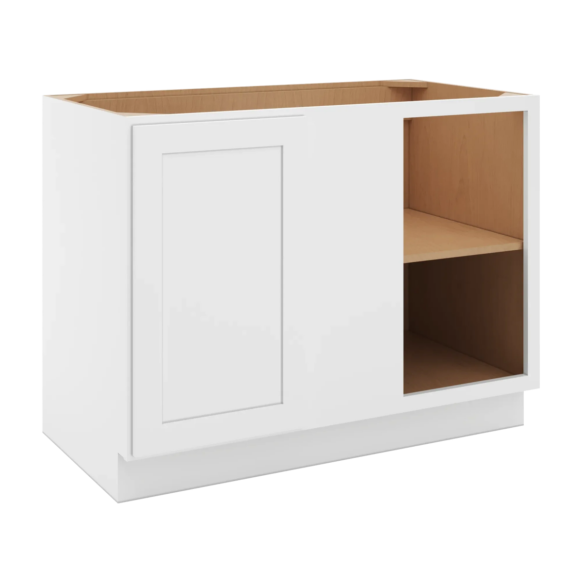 cnc luxor white 45 to 48 w x 34 1 2 h full height blind base cabinet