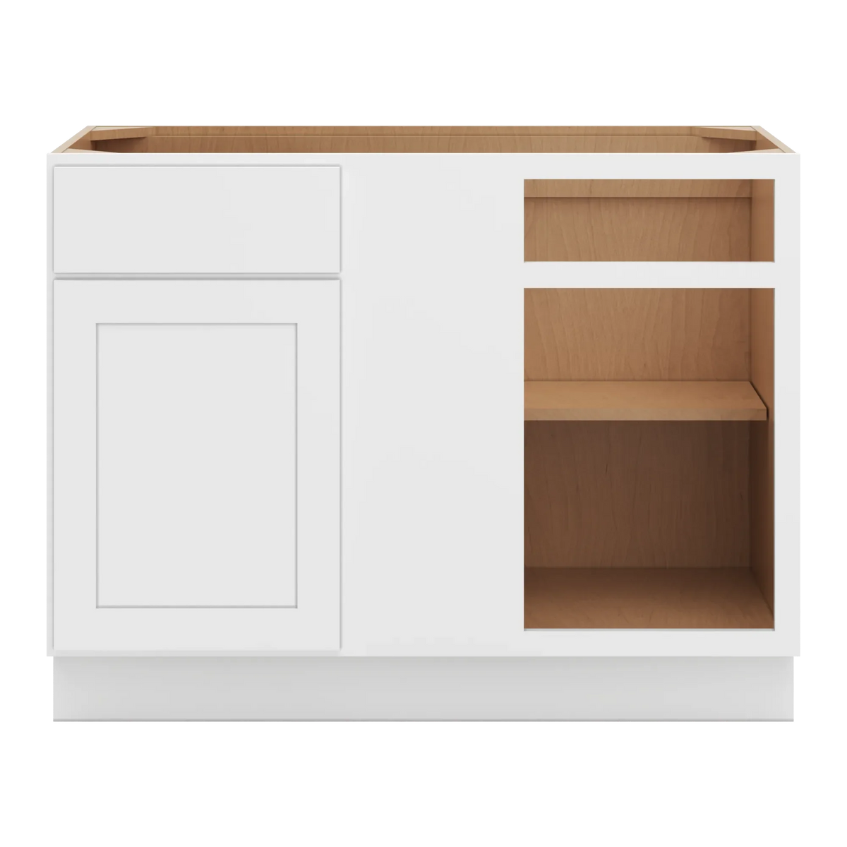 cnc luxor white 45 to 48 w x 34 1 2 h blind base cabinet