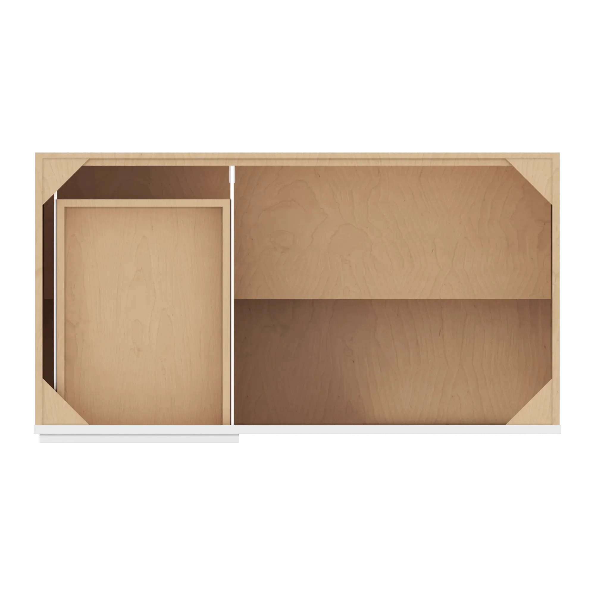 cnc luxor 5 piece white 45 to 48 w x 34 1 2 h blind base cabinet