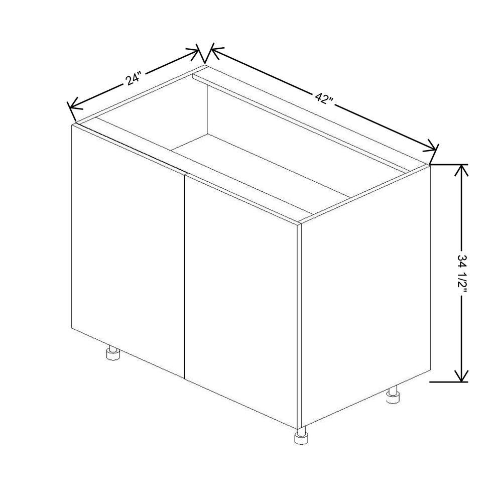 Fabuwood Illume Catalina Olmo 3 45" to 51"W Blind Base