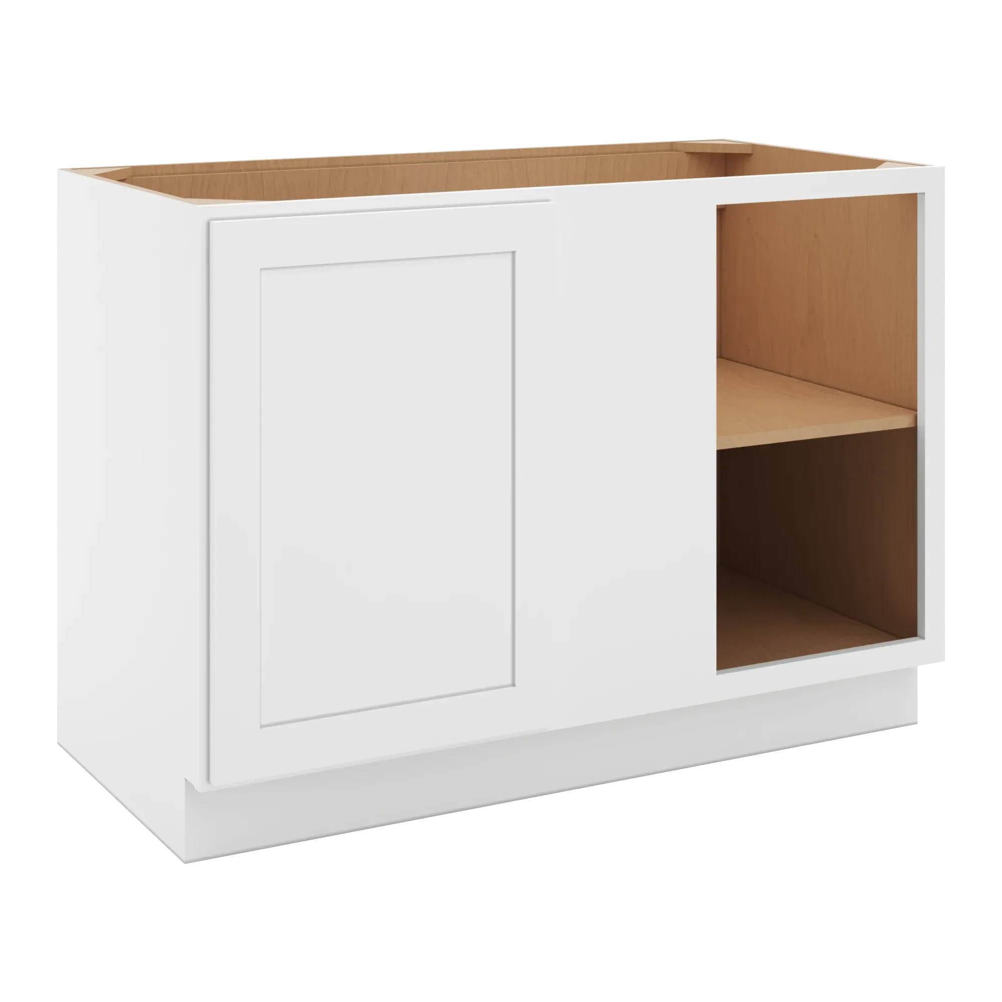 cnc luxor 5 piece white 48 to 51 w x 34 1 2 h full height blind base cabinet