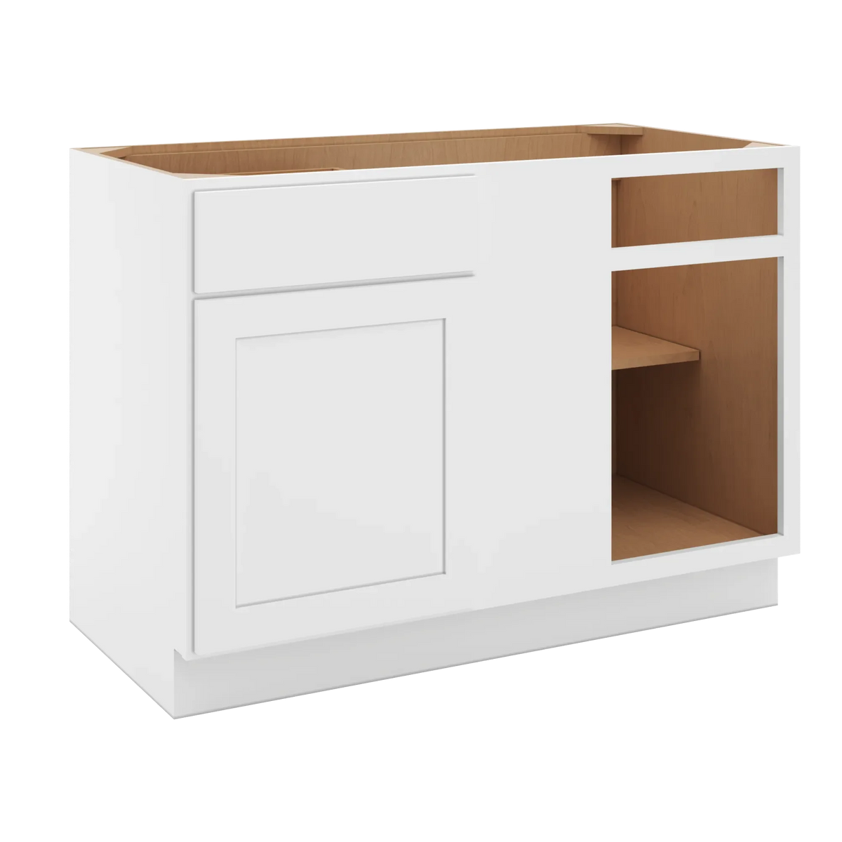 cnc luxor white 48 to 51 w x 34 1 2 h blind base cabinet