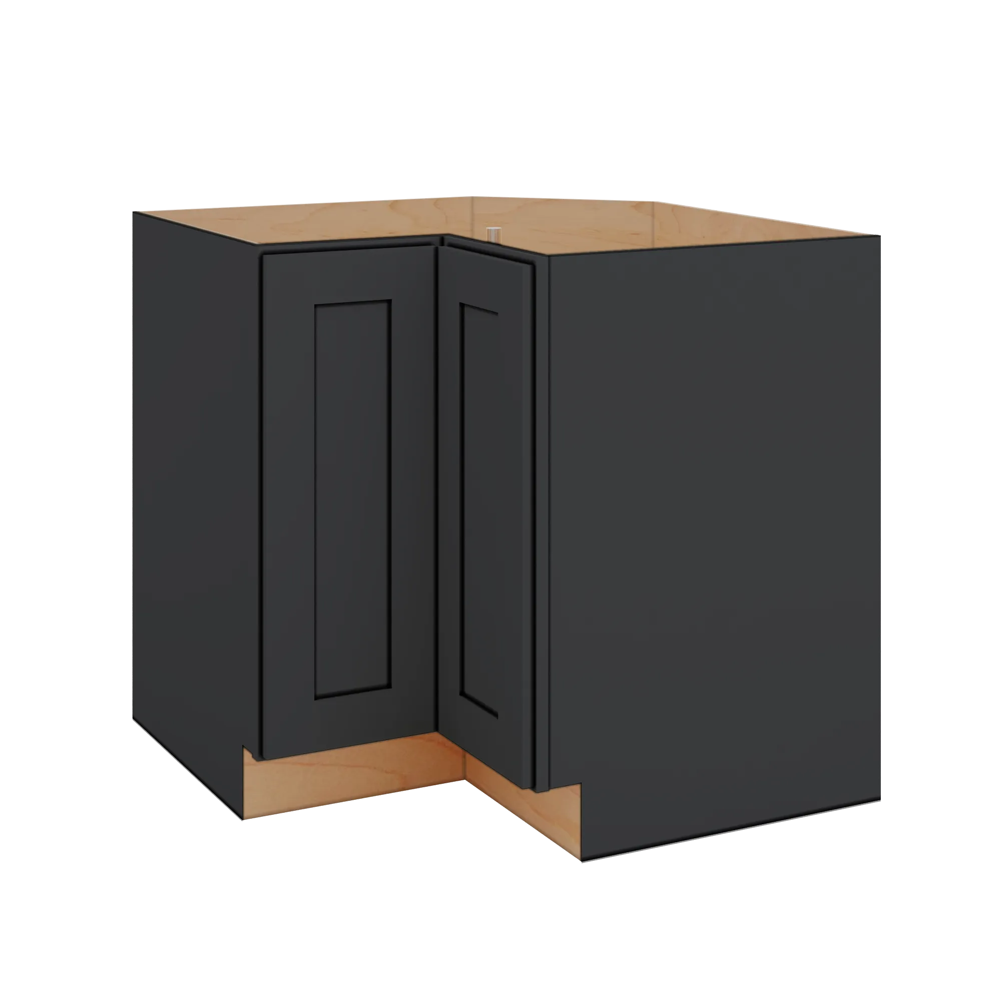 Modernform Cabinet Onyx Black Shaker 36" W X 34 1/2" H X 24" D Lazy Susan Base Cabinet
