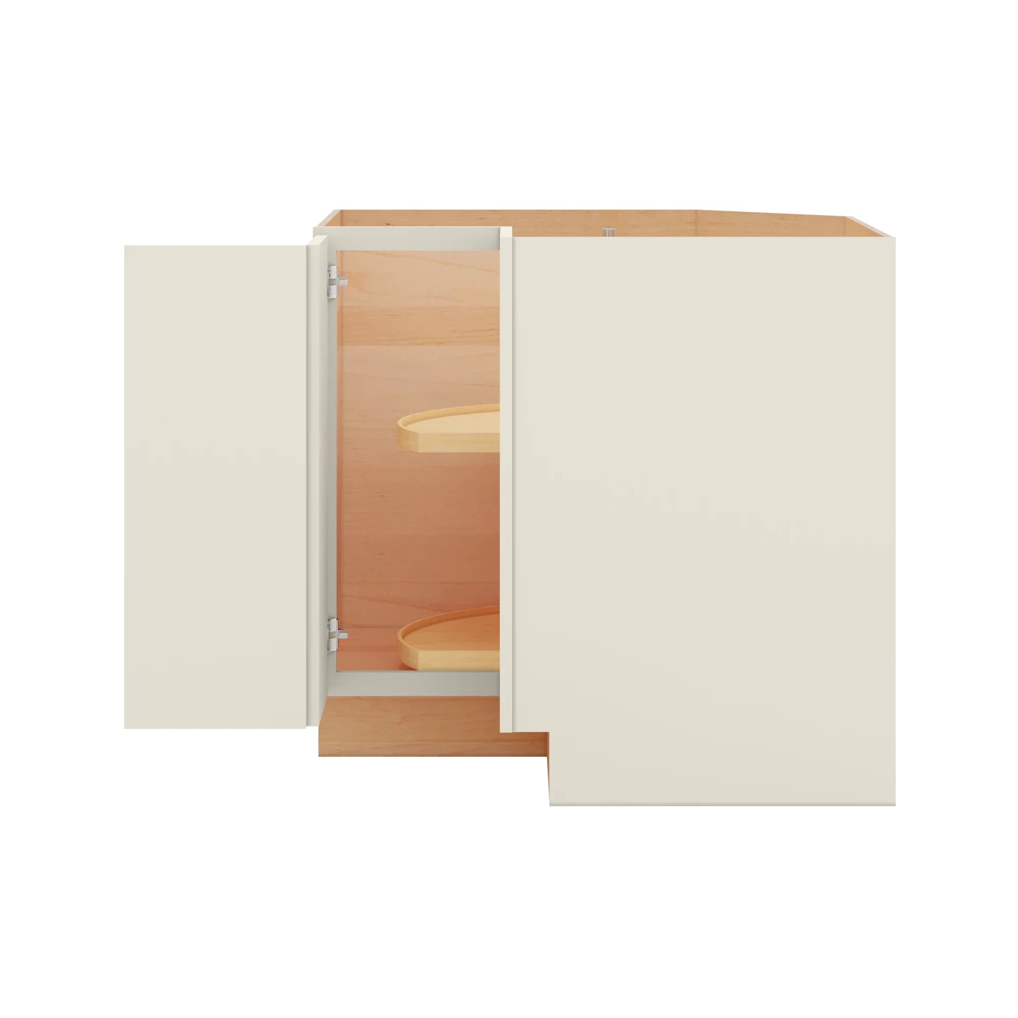 Modernform Cabinet Slim Dove White 36" W X 34 1/2" H X 24" D Lazy Susan Base Cabinet