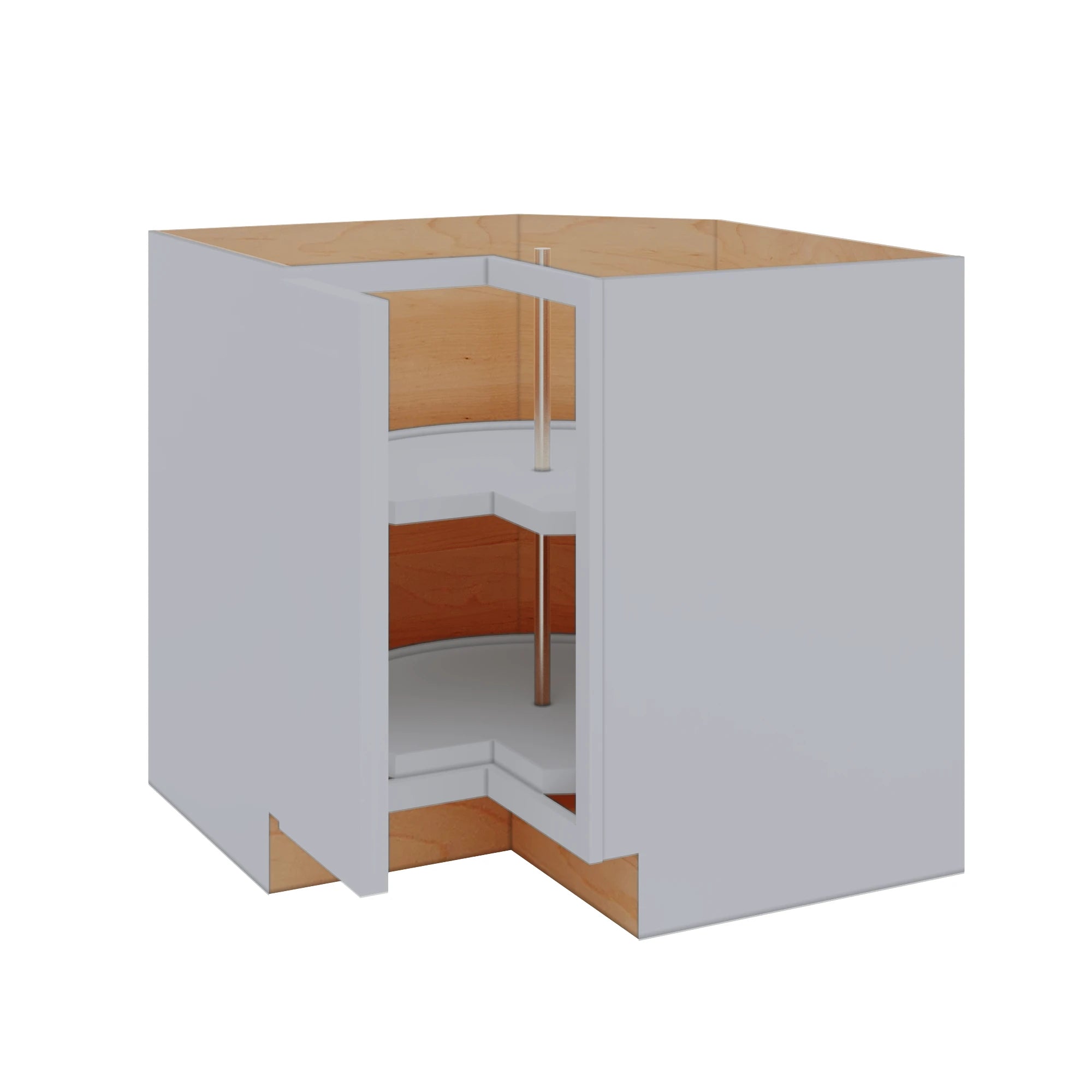 Modernform Cabinet Grey Shaker 36" W X 34 1/2" H X 24" D Lazy Susan Base Cabinet