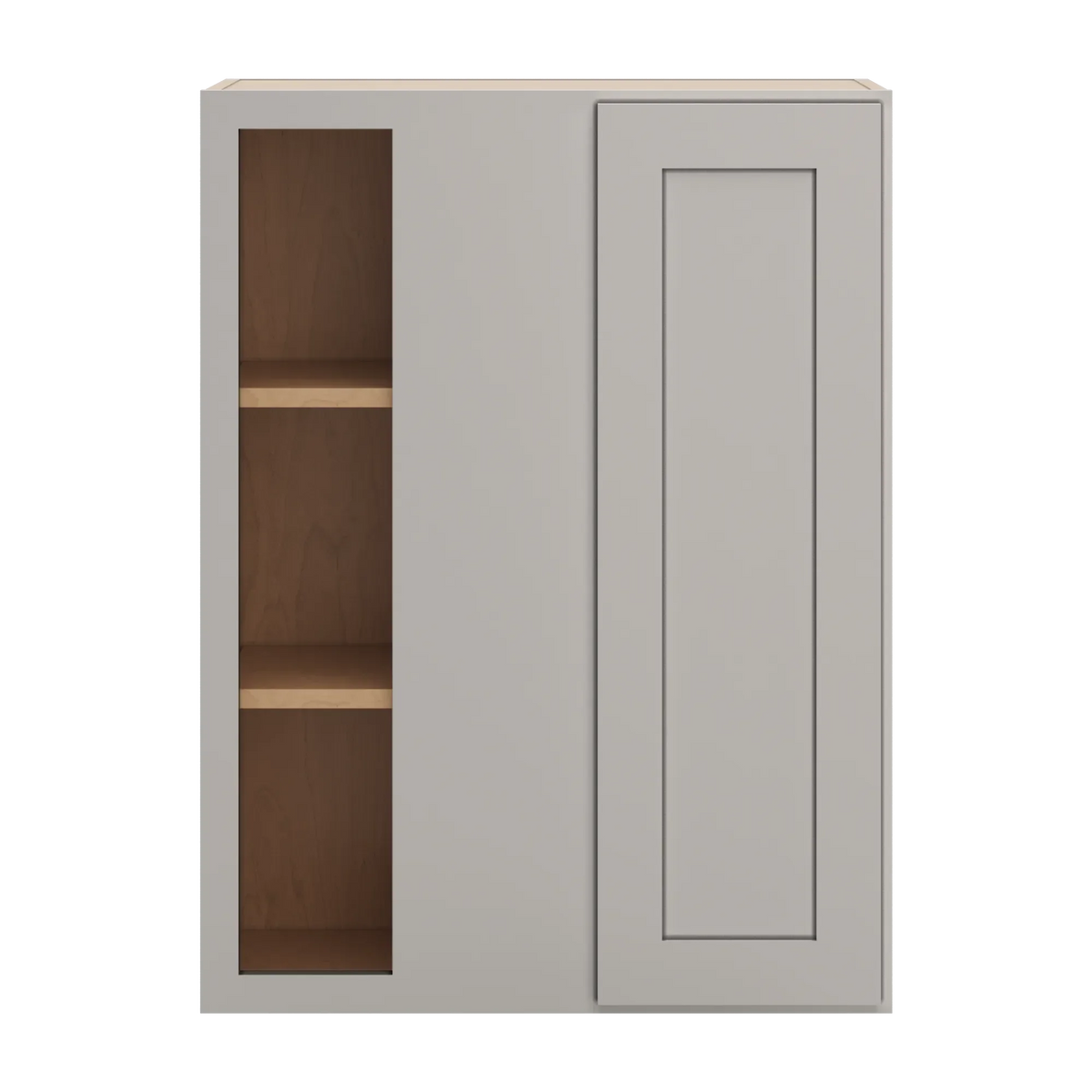 cnc luxor 5 piece misty grey 27 to 30 w x 36 h blind wall cabinet