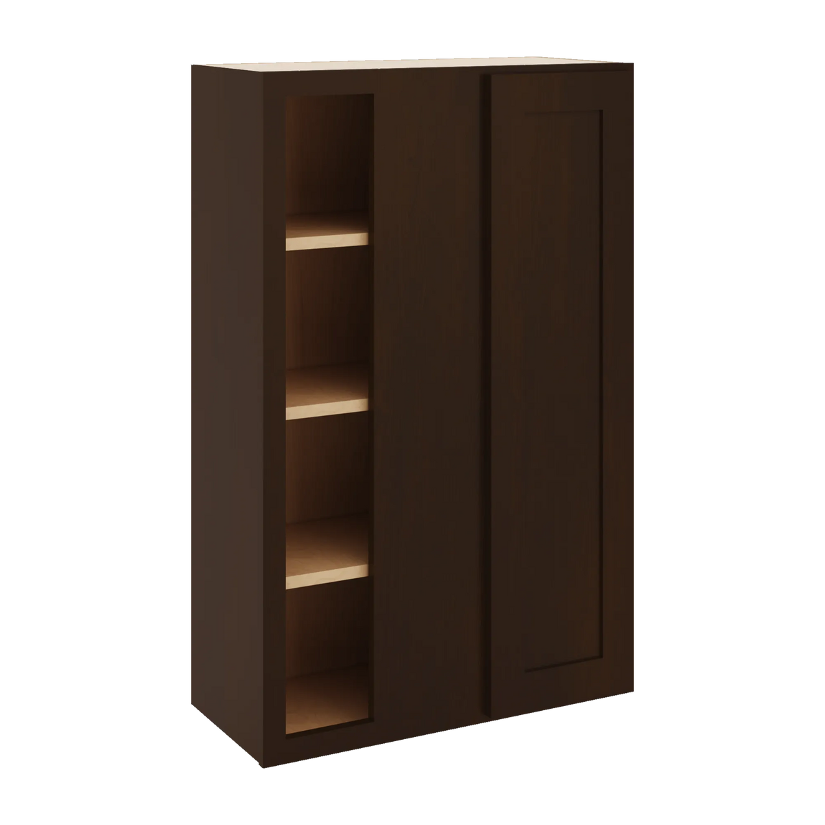 CNC Luxor 5-Piece Espresso 27 To 30" W X 42" H Blind Wall Cabinet