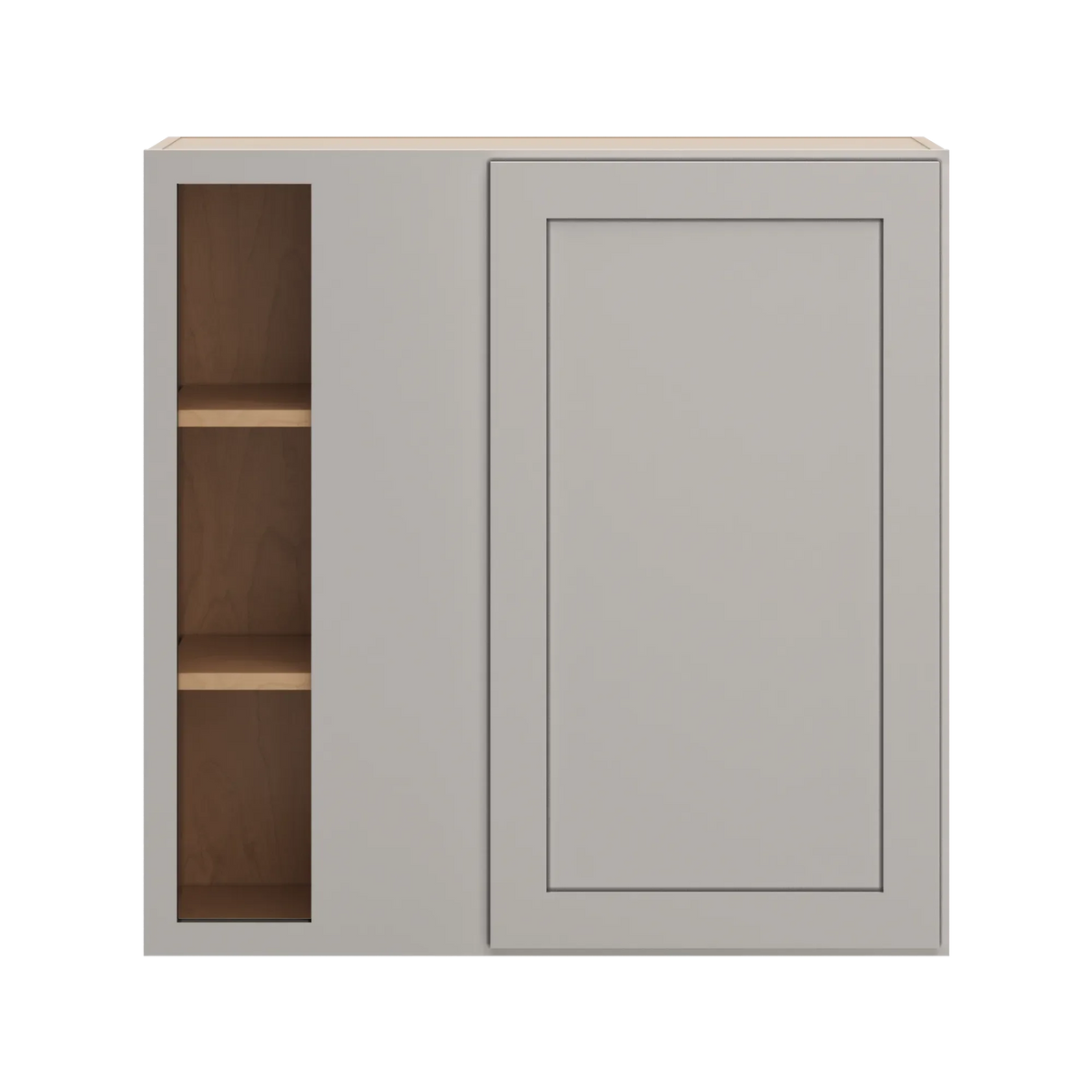 cnc luxor 5 piece misty grey 36 to 39 w x 36 h blind wall cabinet