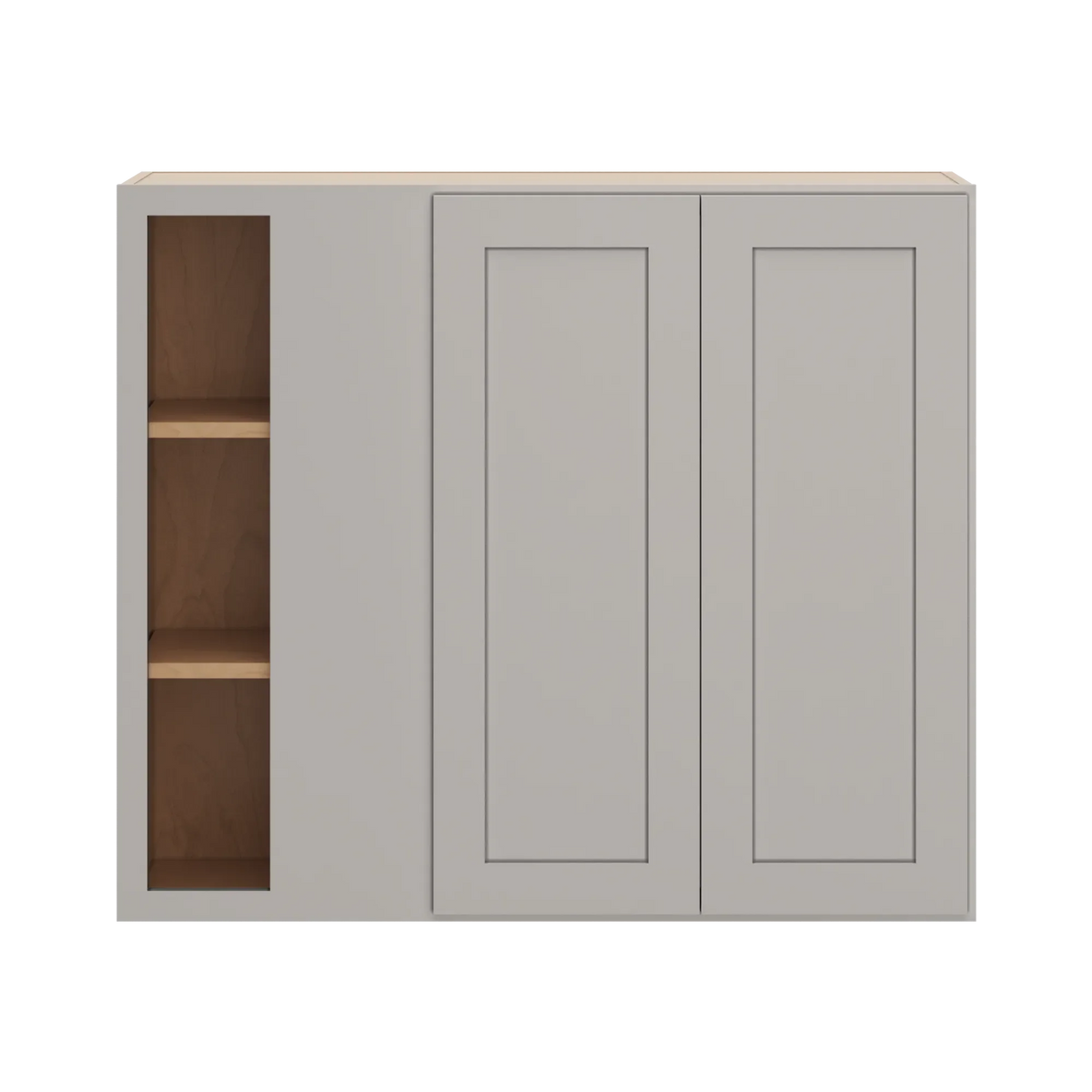 cnc luxor 5 piece misty grey 42 to 45 w x 36 h blind wall cabinet