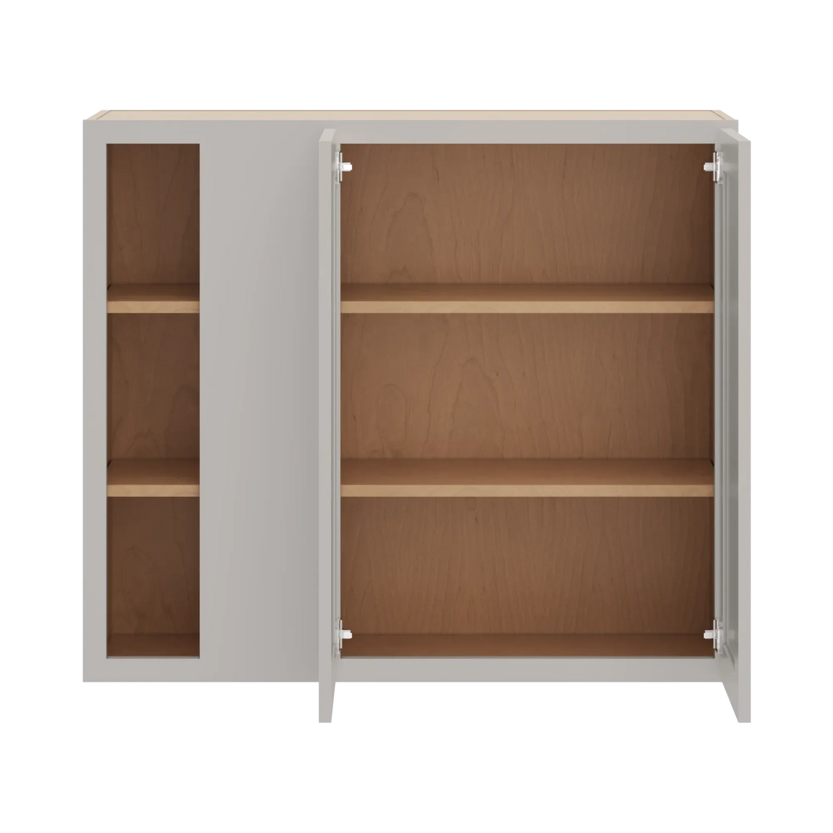 cnc luxor 5 piece misty grey 42 to 45 w x 36 h blind wall cabinet