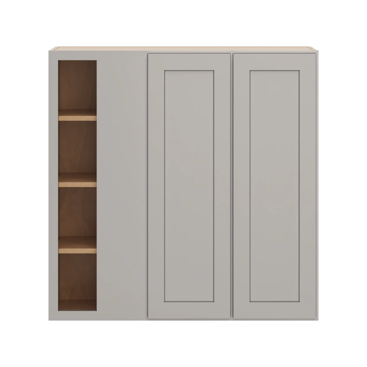 cnc luxor 5 piece misty grey 42 to 45 w x 42 h blind wall cabinet