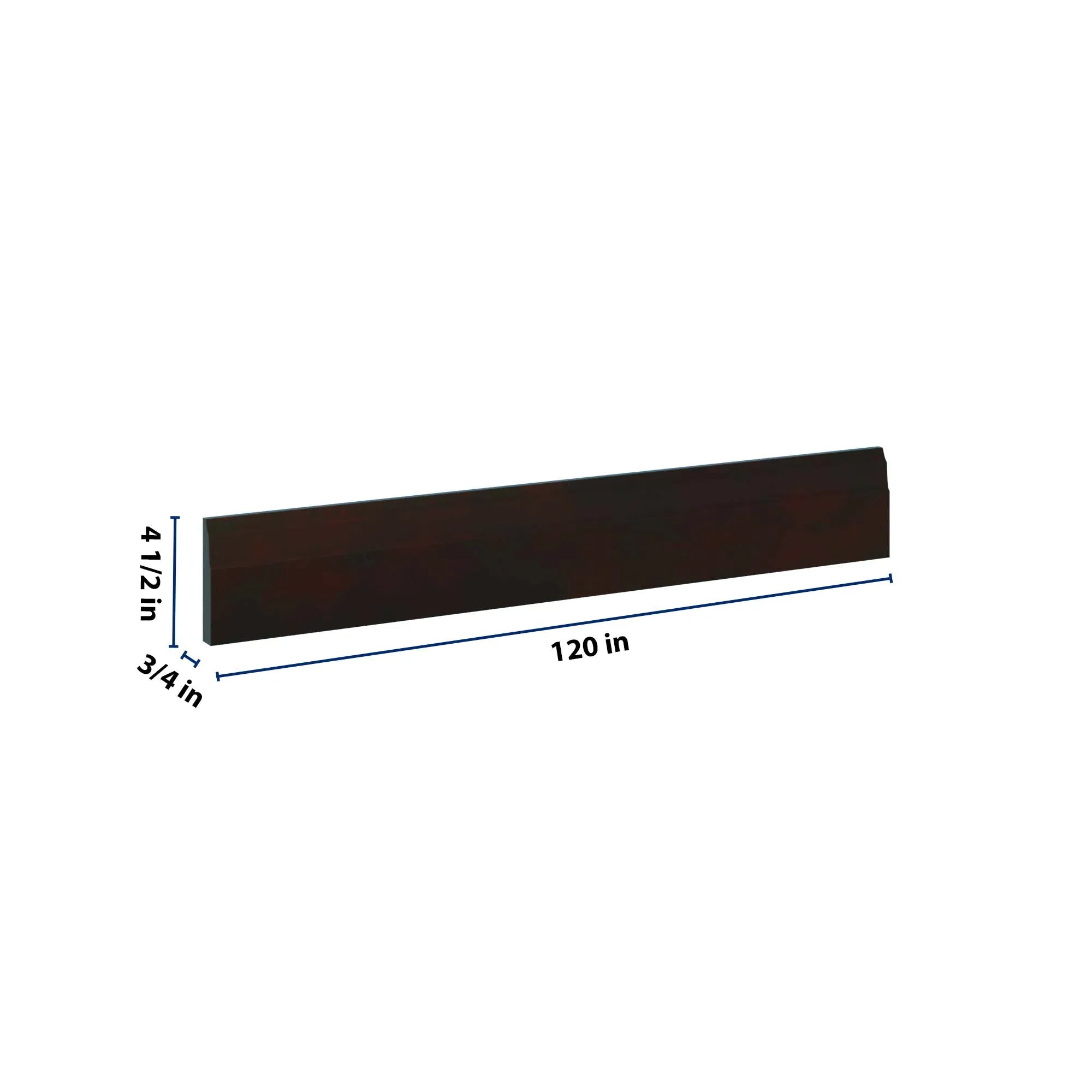 J&K Espresso K8 96" W Base Molding
