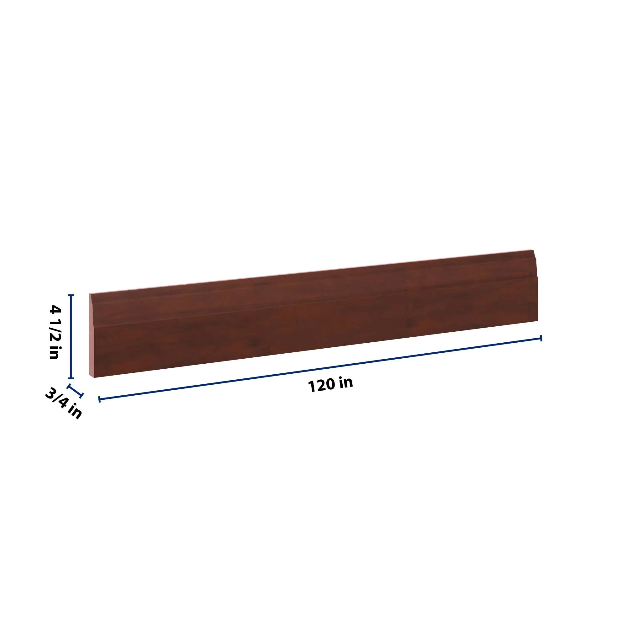 J&K Mahogany J5 96" W Base Molding
