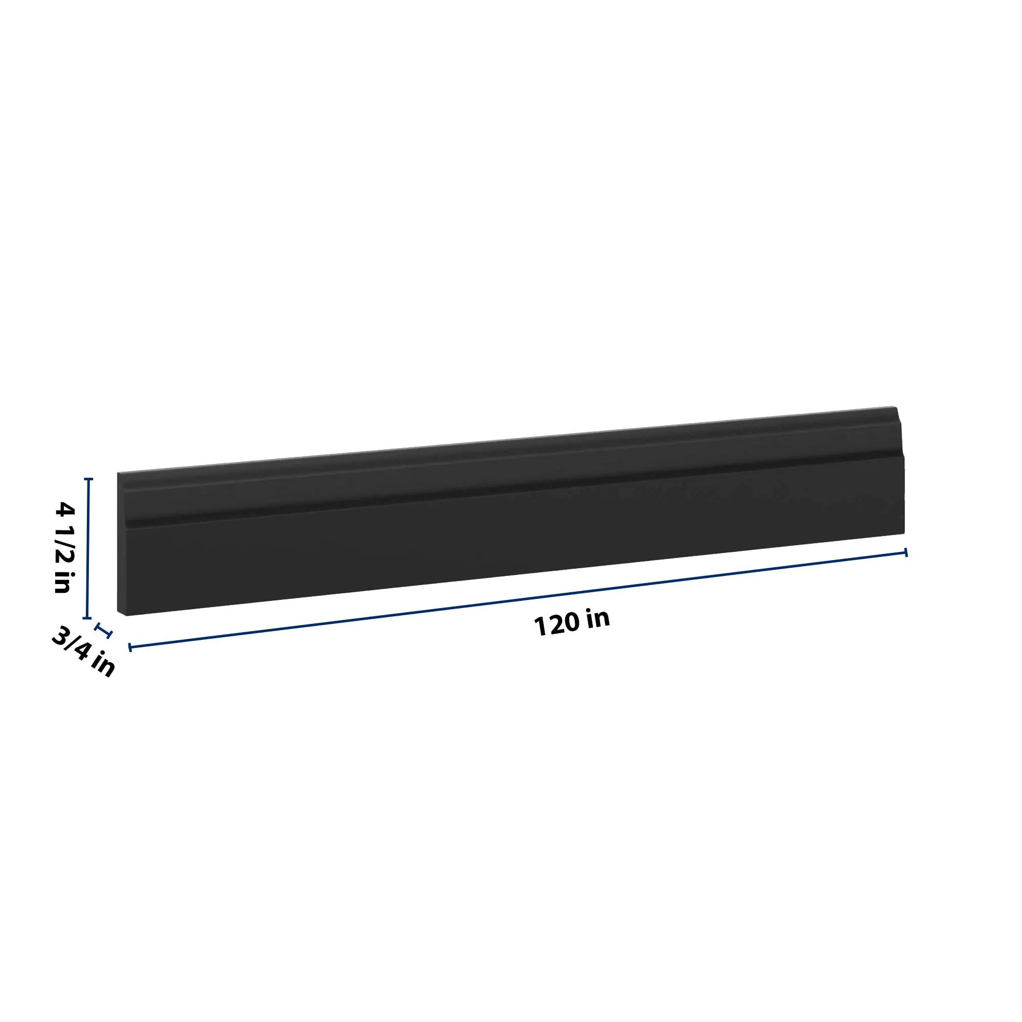 J&K Charcoal E2 96" W Base Molding