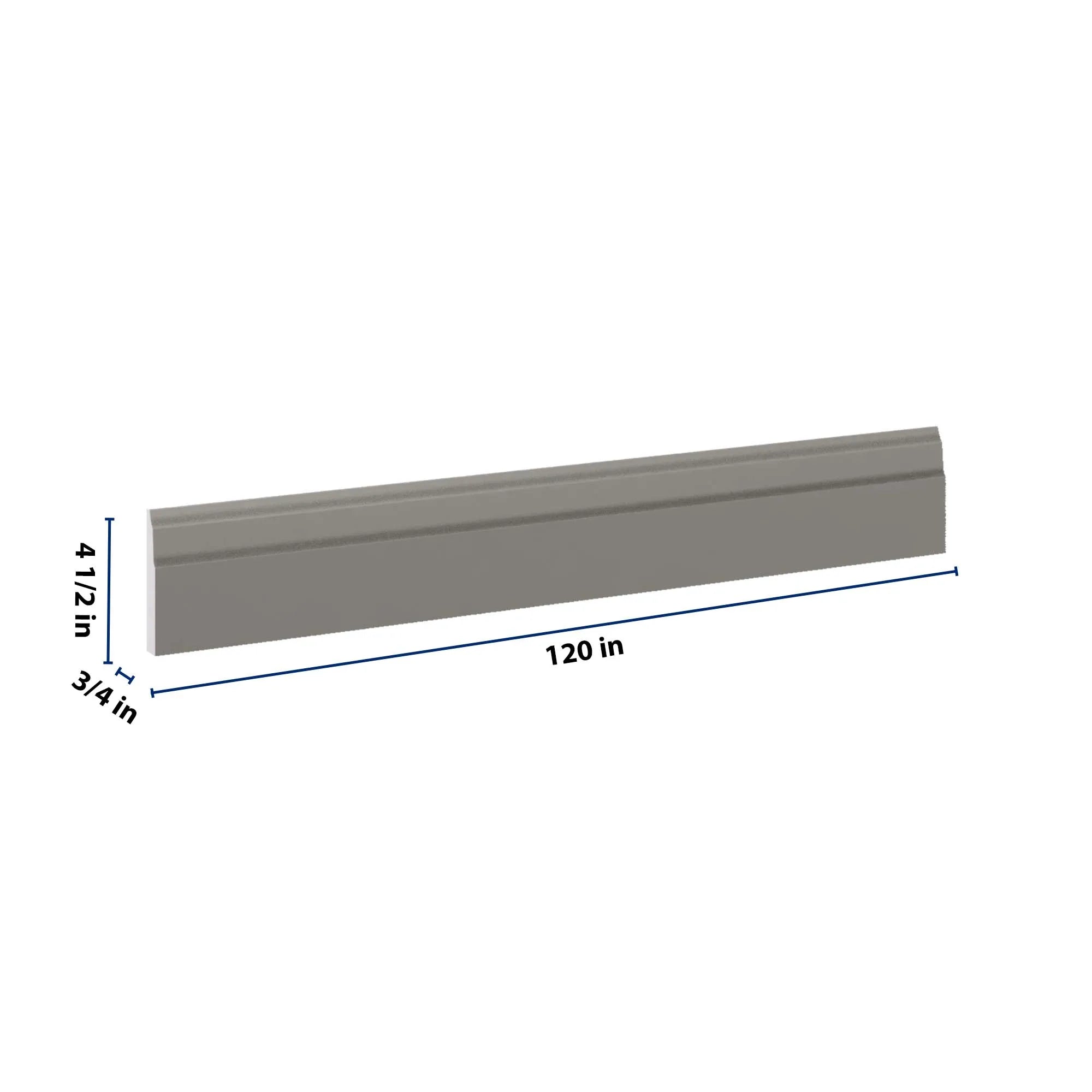 J&K Greige K3 96" W Base Molding