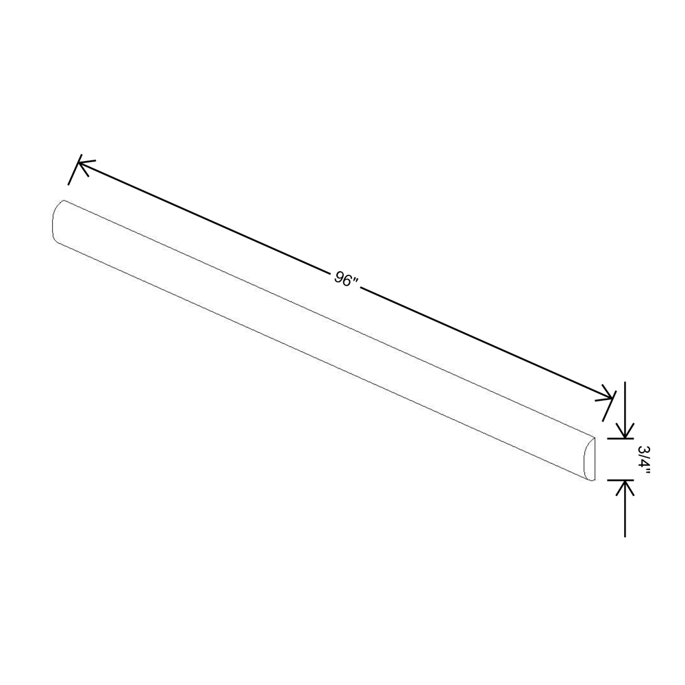 Fabuwood Allure Fusion Oyster  96"W X 3/4"D Batten Molding {N/A w/Value line}