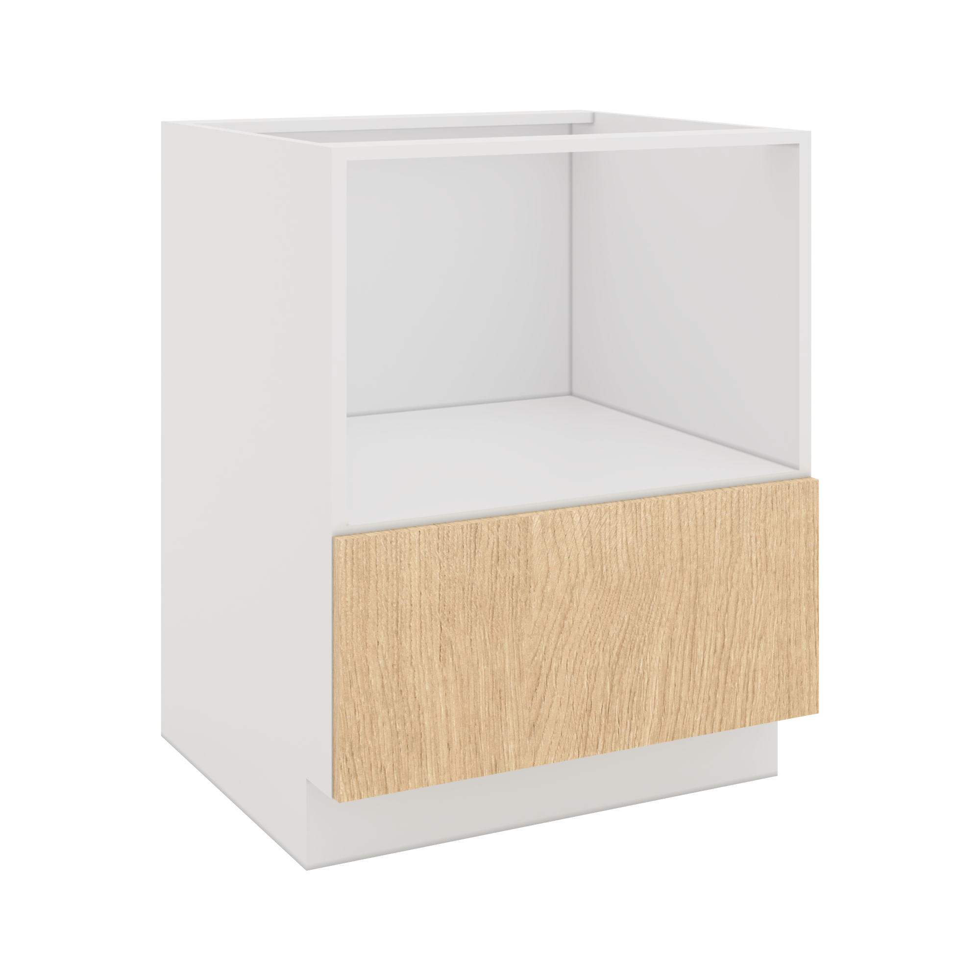 Modernform Cabinet Natural Oak 27" W X 34 1/2" H X 24" D Base Microwave Cabinet